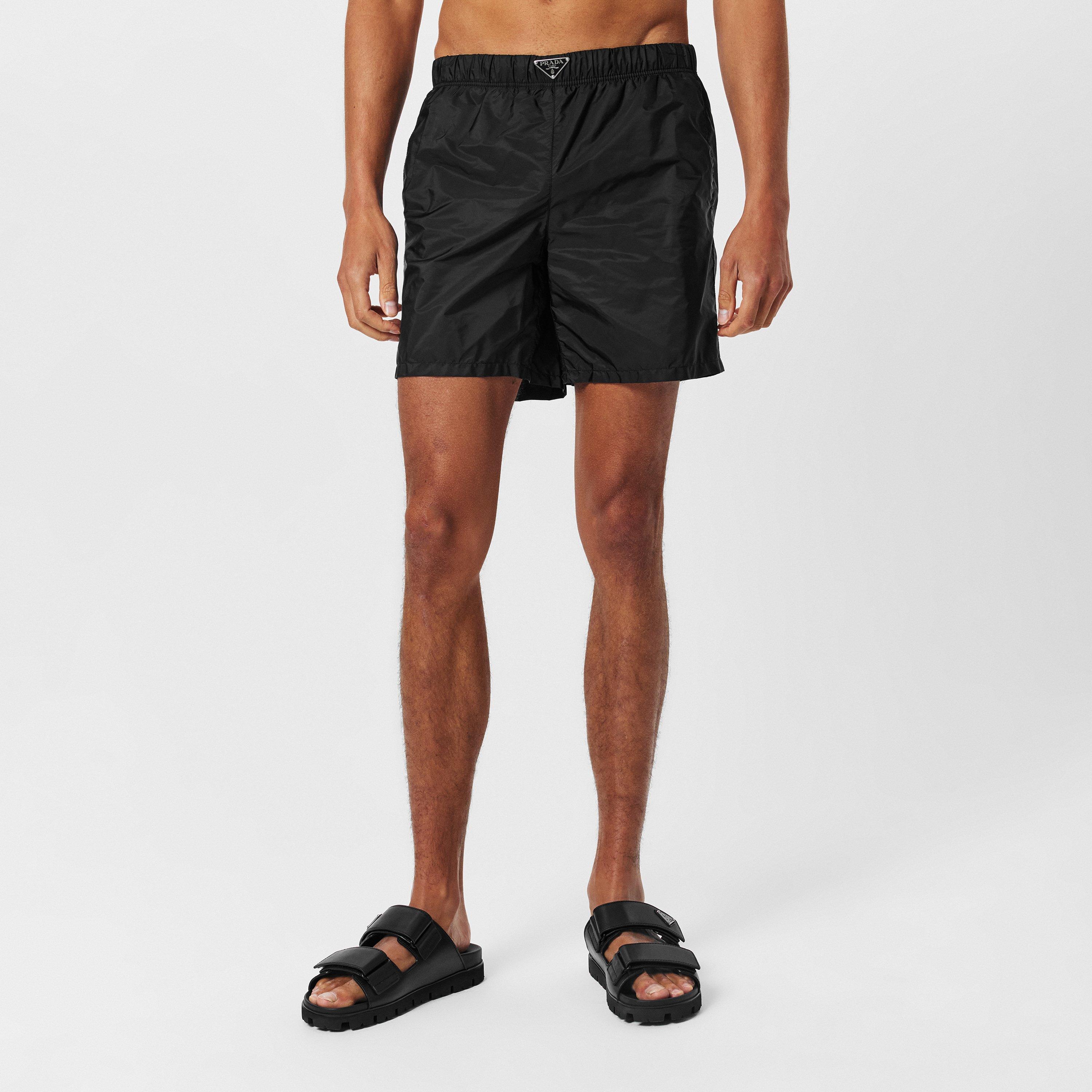 Black - Prada - Men'S Logo Swim Shorts - 3