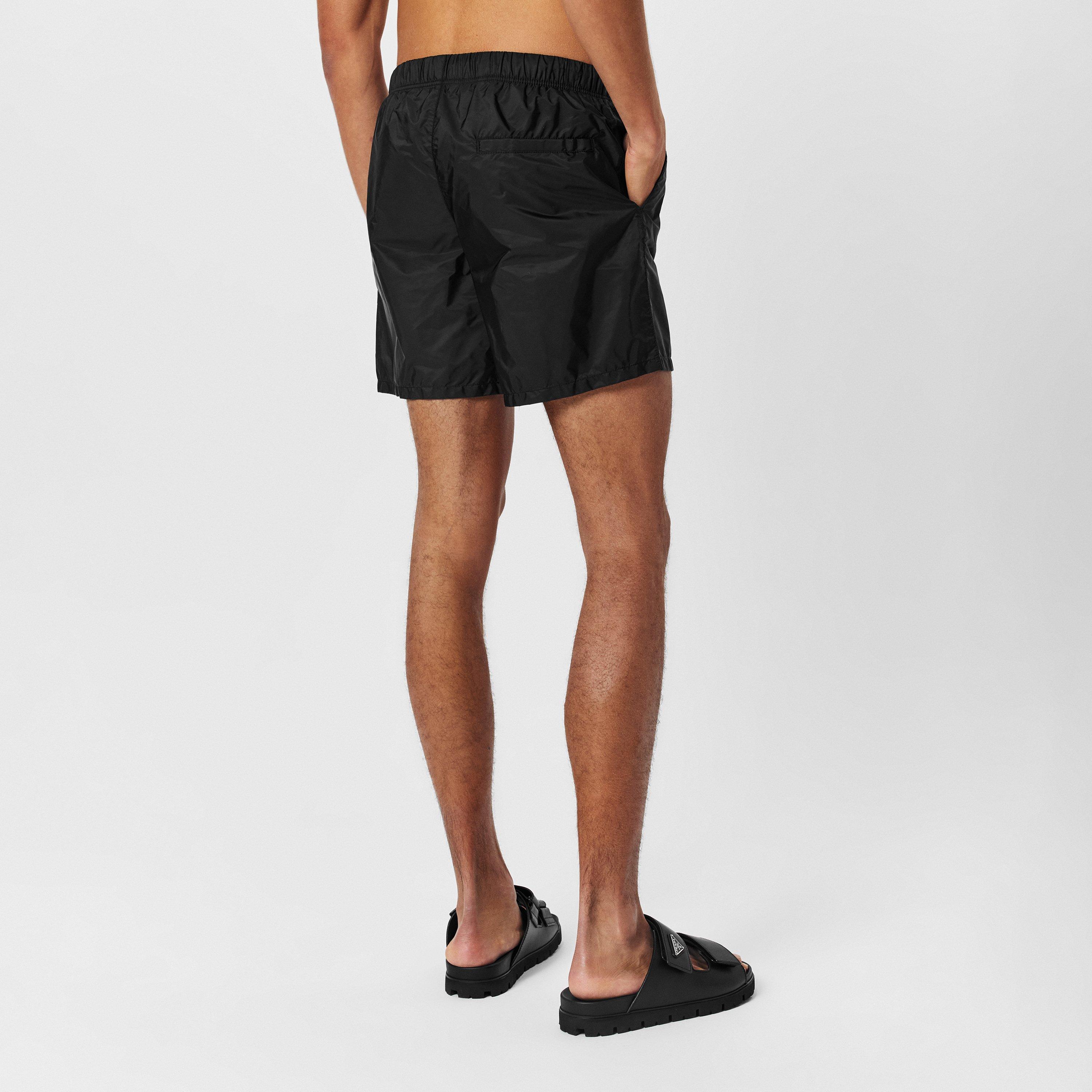 Black - Prada - Men'S Logo Swim Shorts - 4