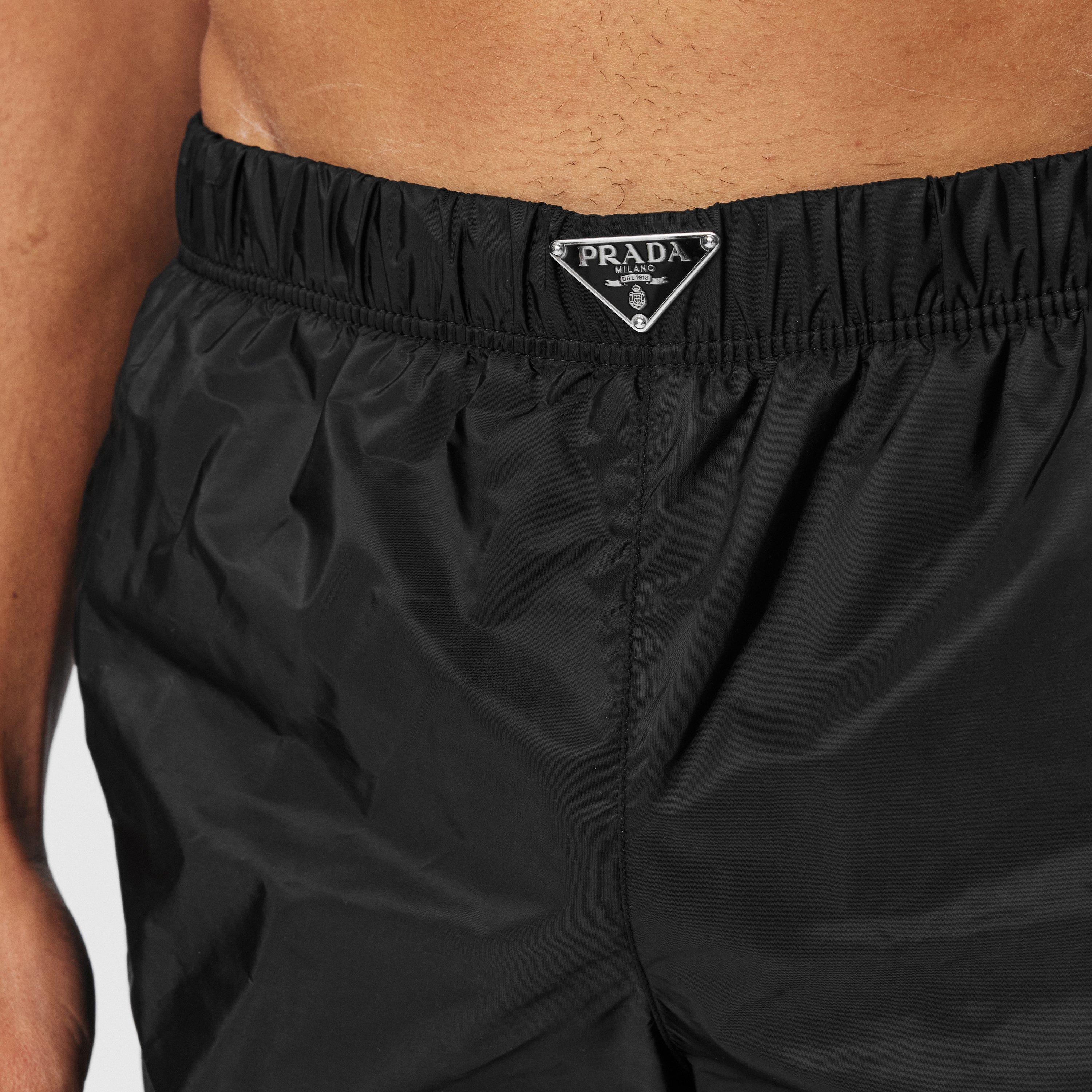 Black - Prada - Men'S Logo Swim Shorts - 5