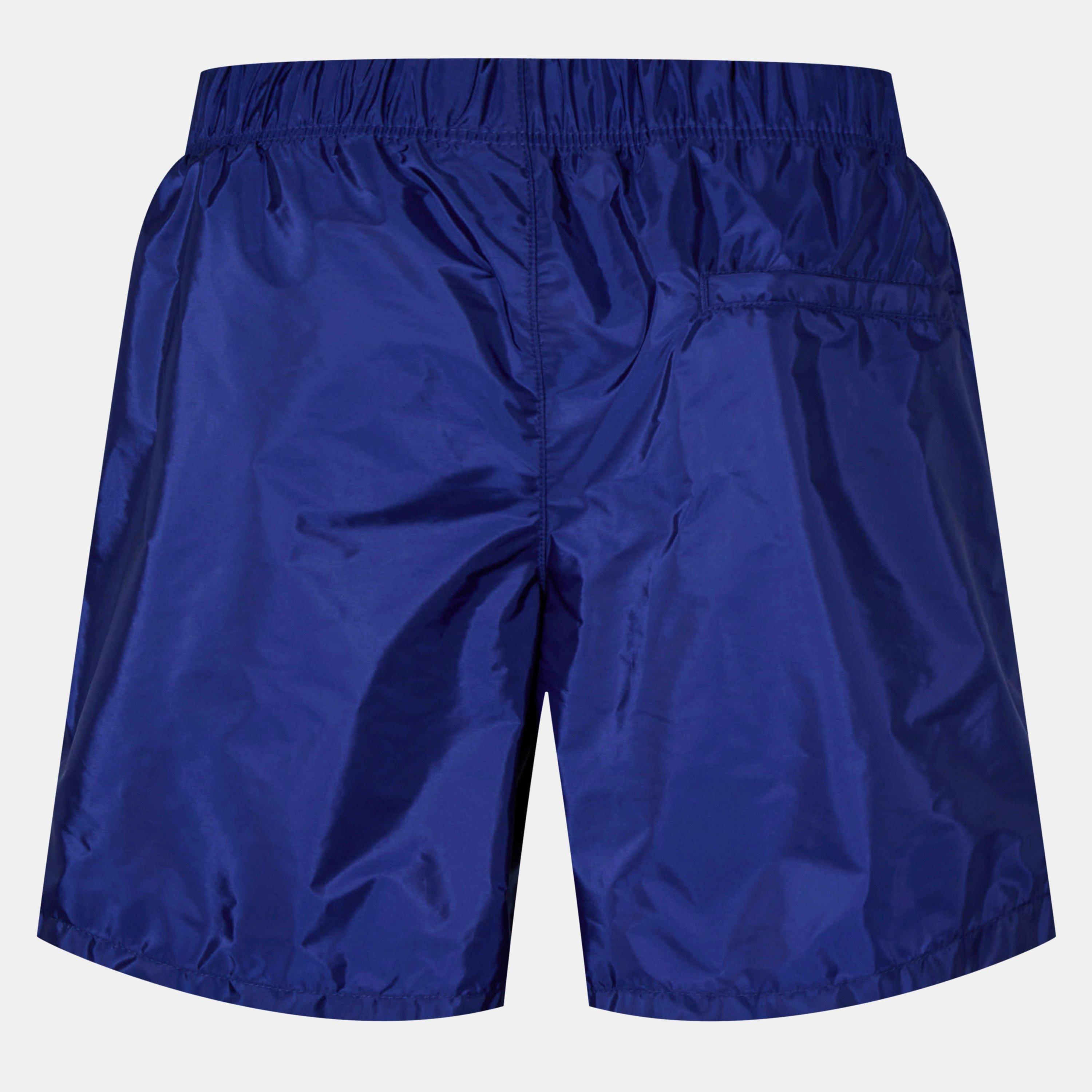 Blue - Prada - Men'S Logo Swim Shorts - 2