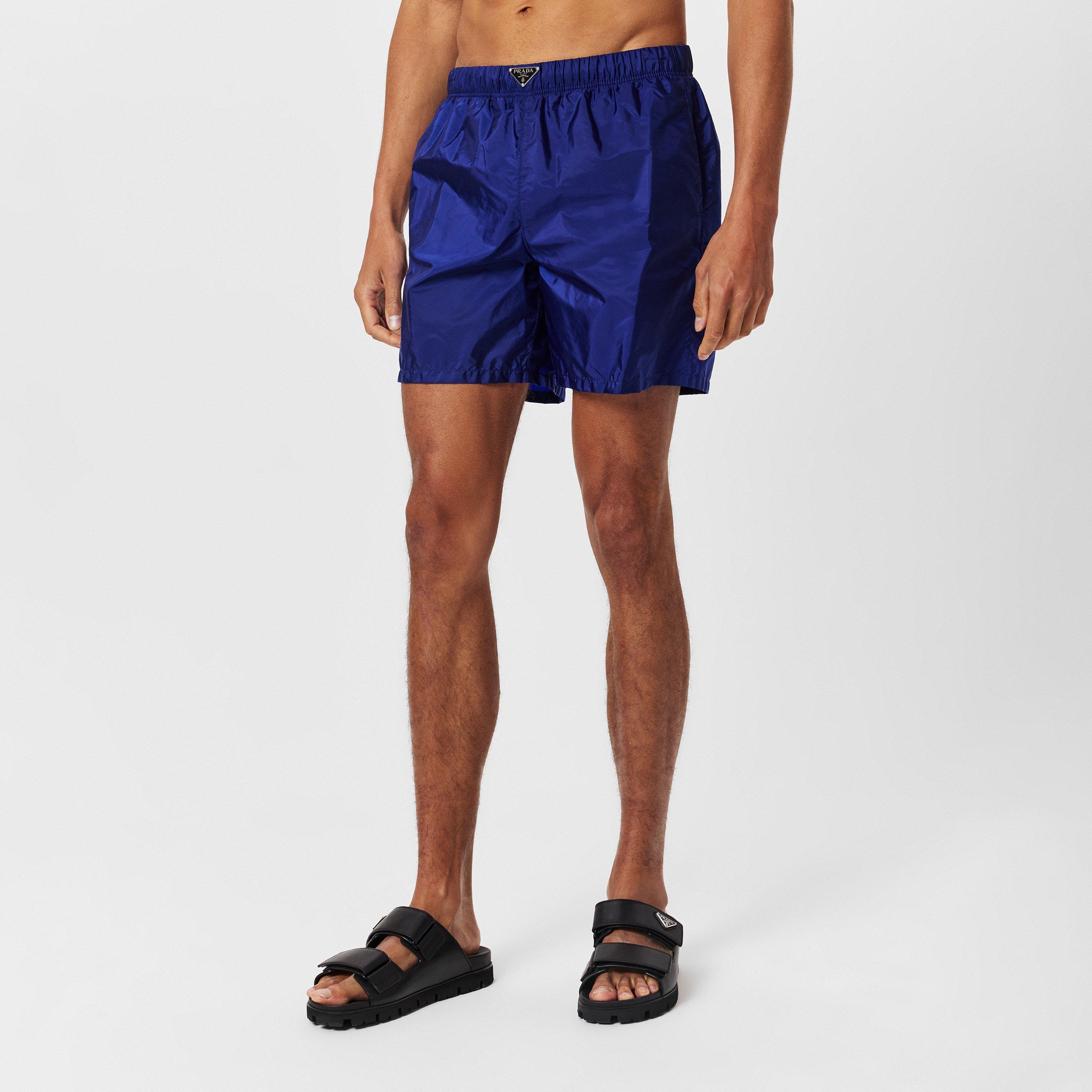 Blue - Prada - Men'S Logo Swim Shorts - 3