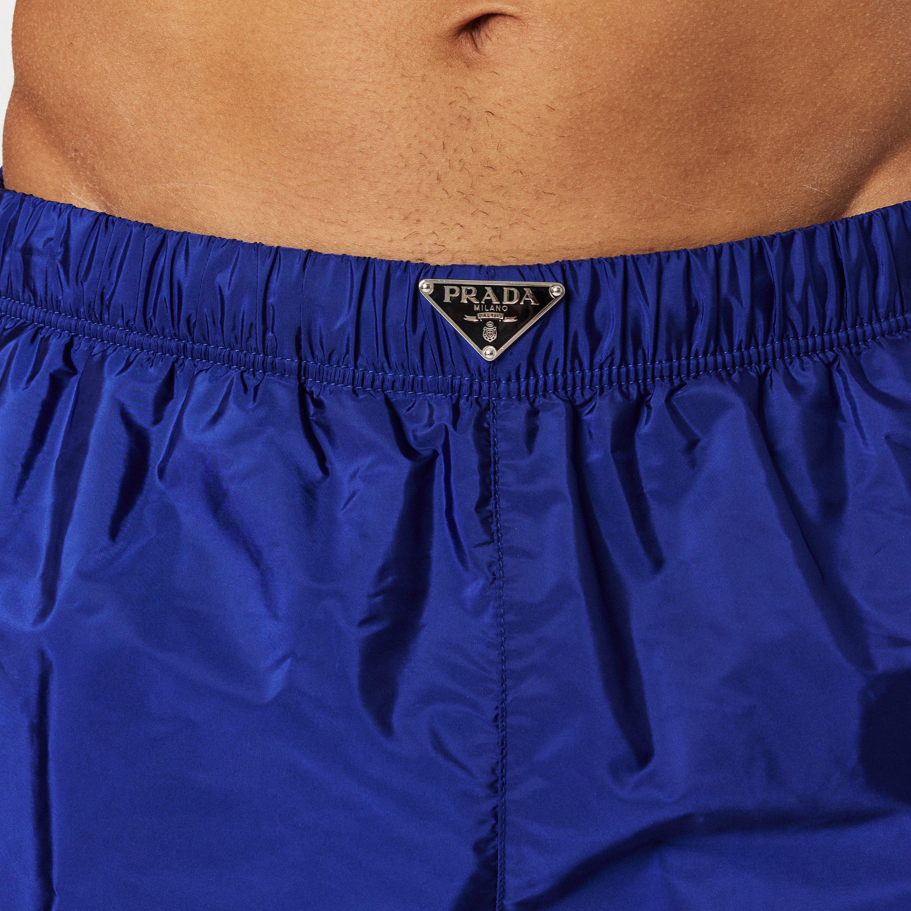Blue - Prada - Men'S Logo Swim Shorts - 5