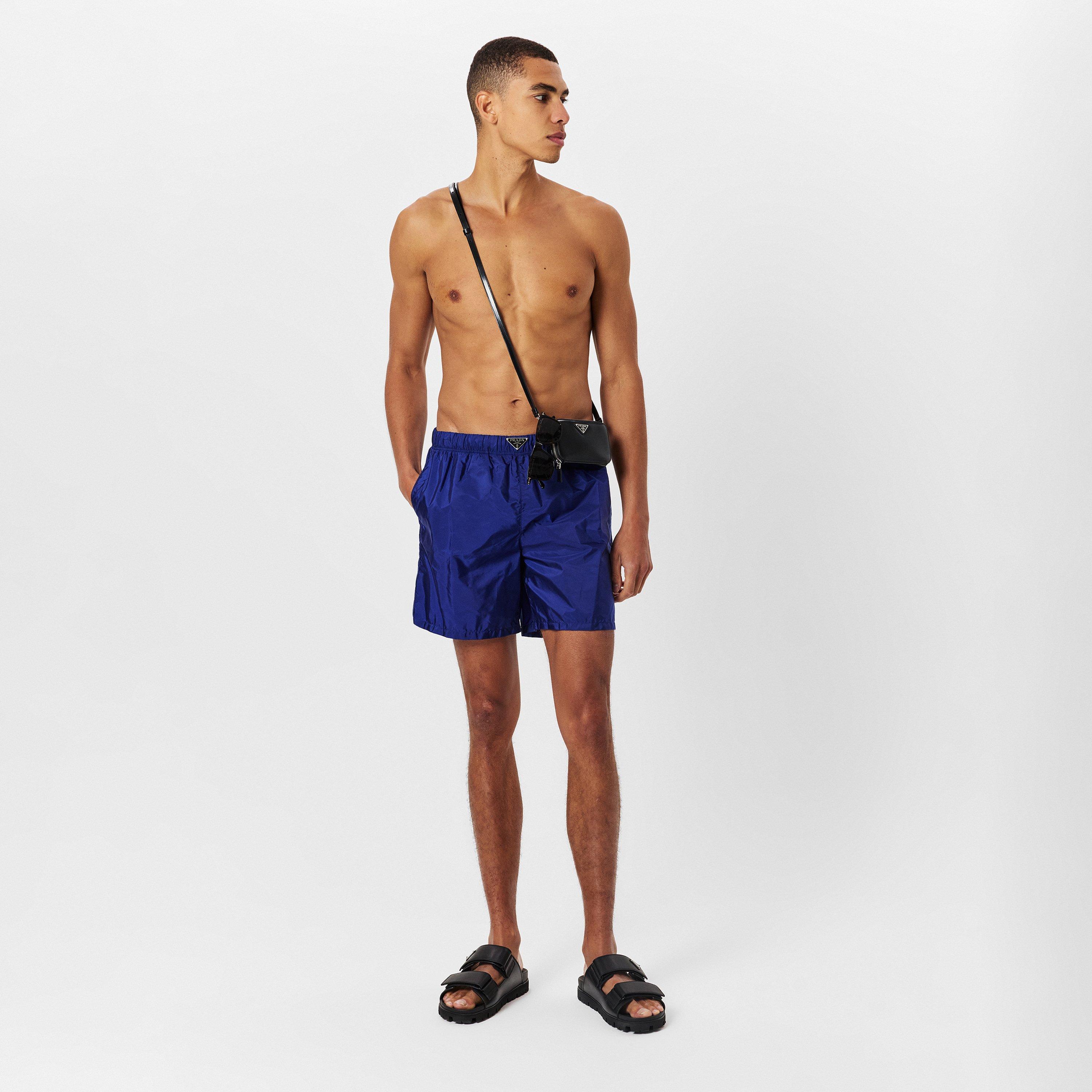 Blue - Prada - Men'S Logo Swim Shorts - 6