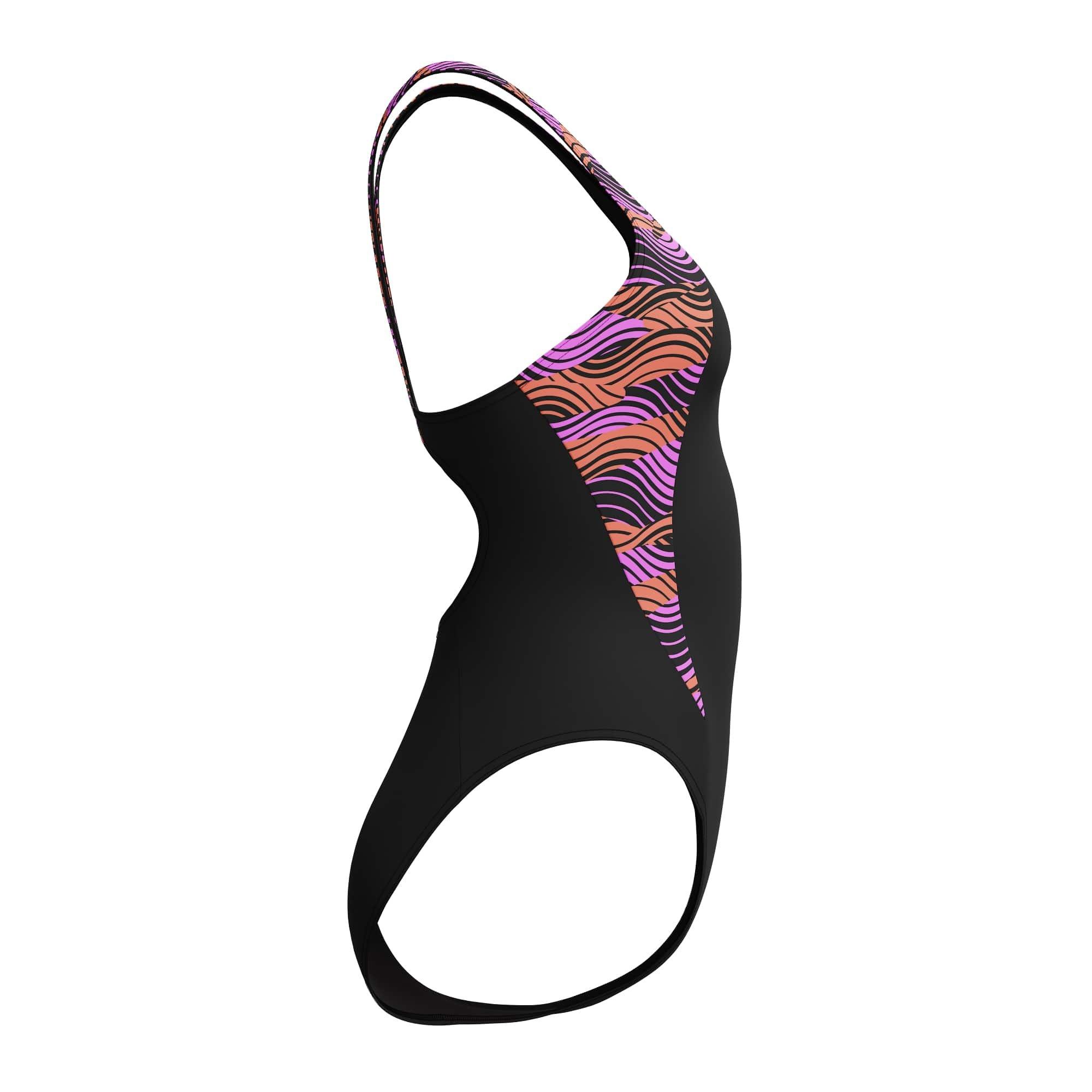 Schwarz/Rosa - Speedo - HB Splice One Piece Swimsuit - 3