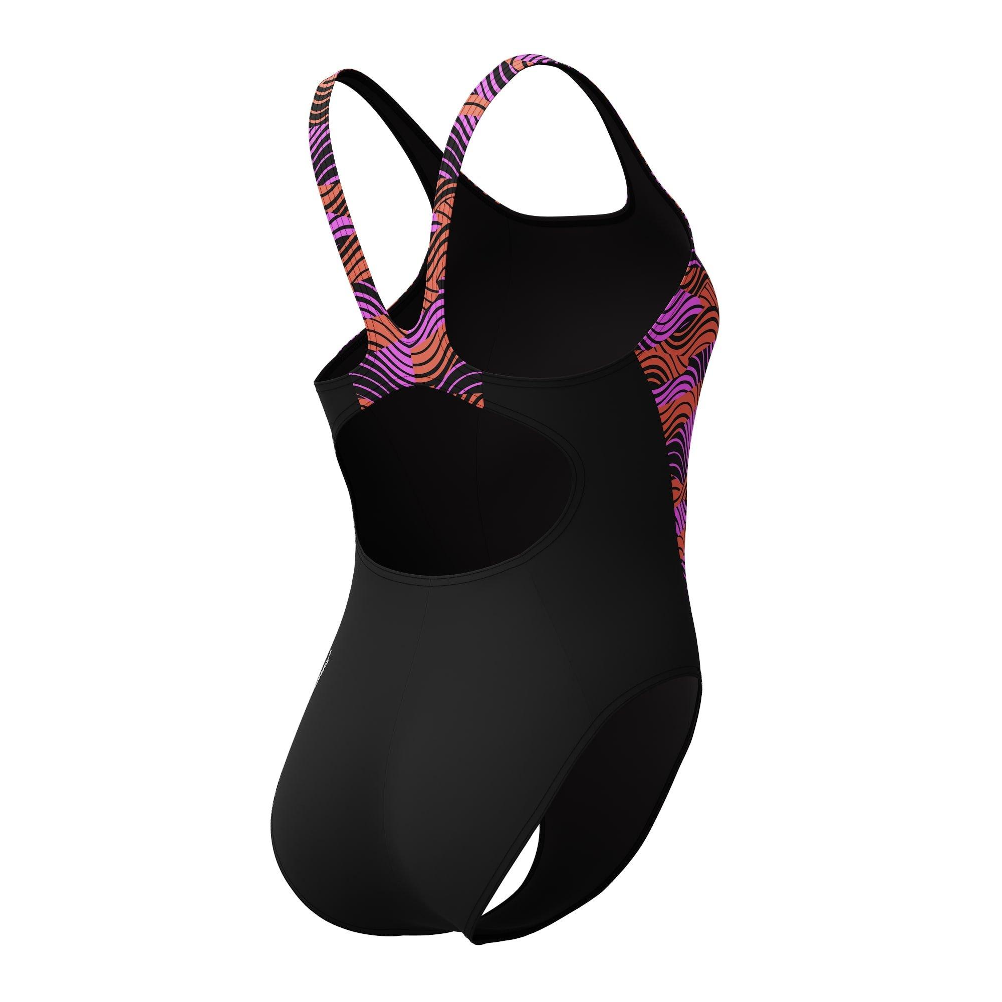 Schwarz/Rosa - Speedo - HB Splice One Piece Swimsuit - 4