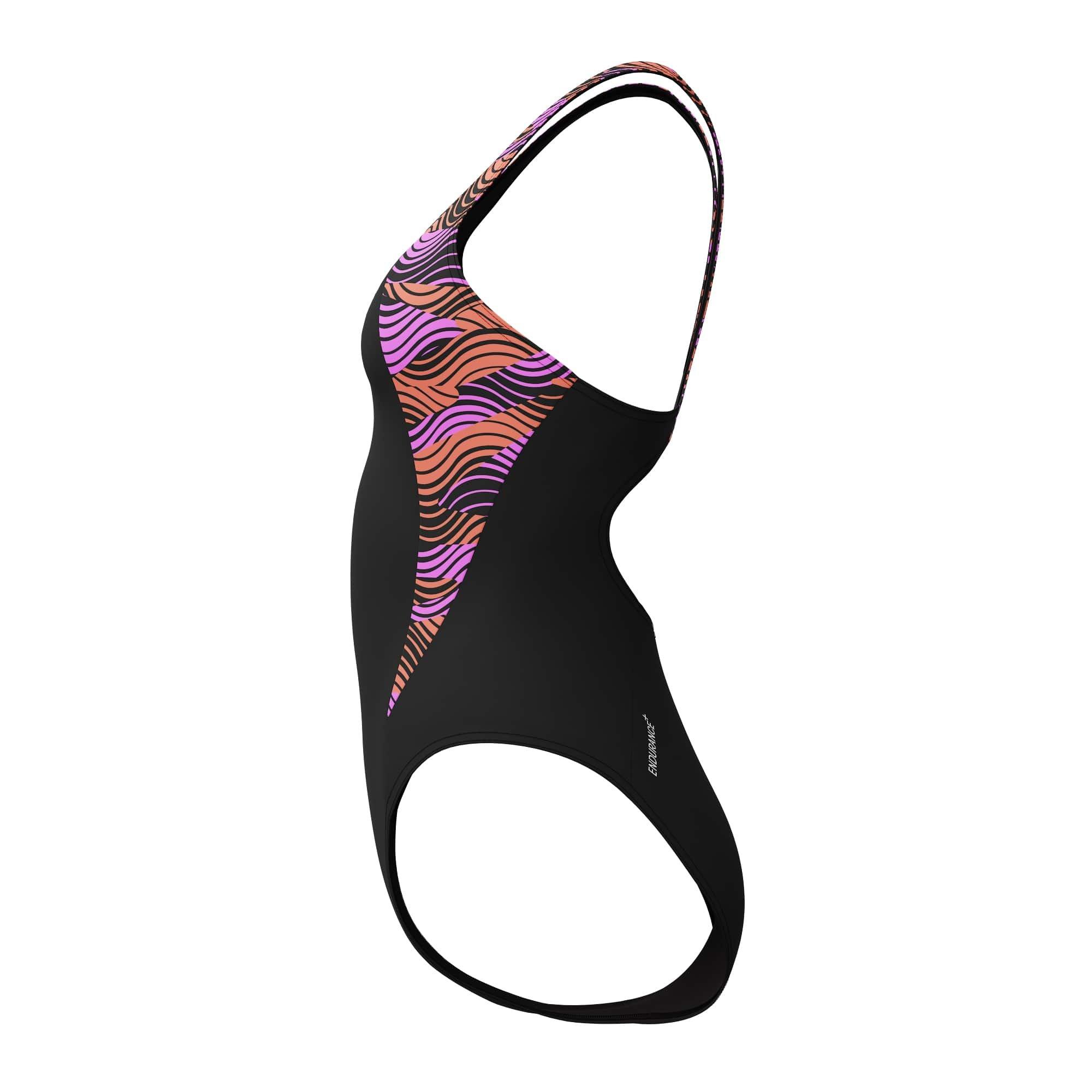 Schwarz/Rosa - Speedo - HB Splice One Piece Swimsuit - 7
