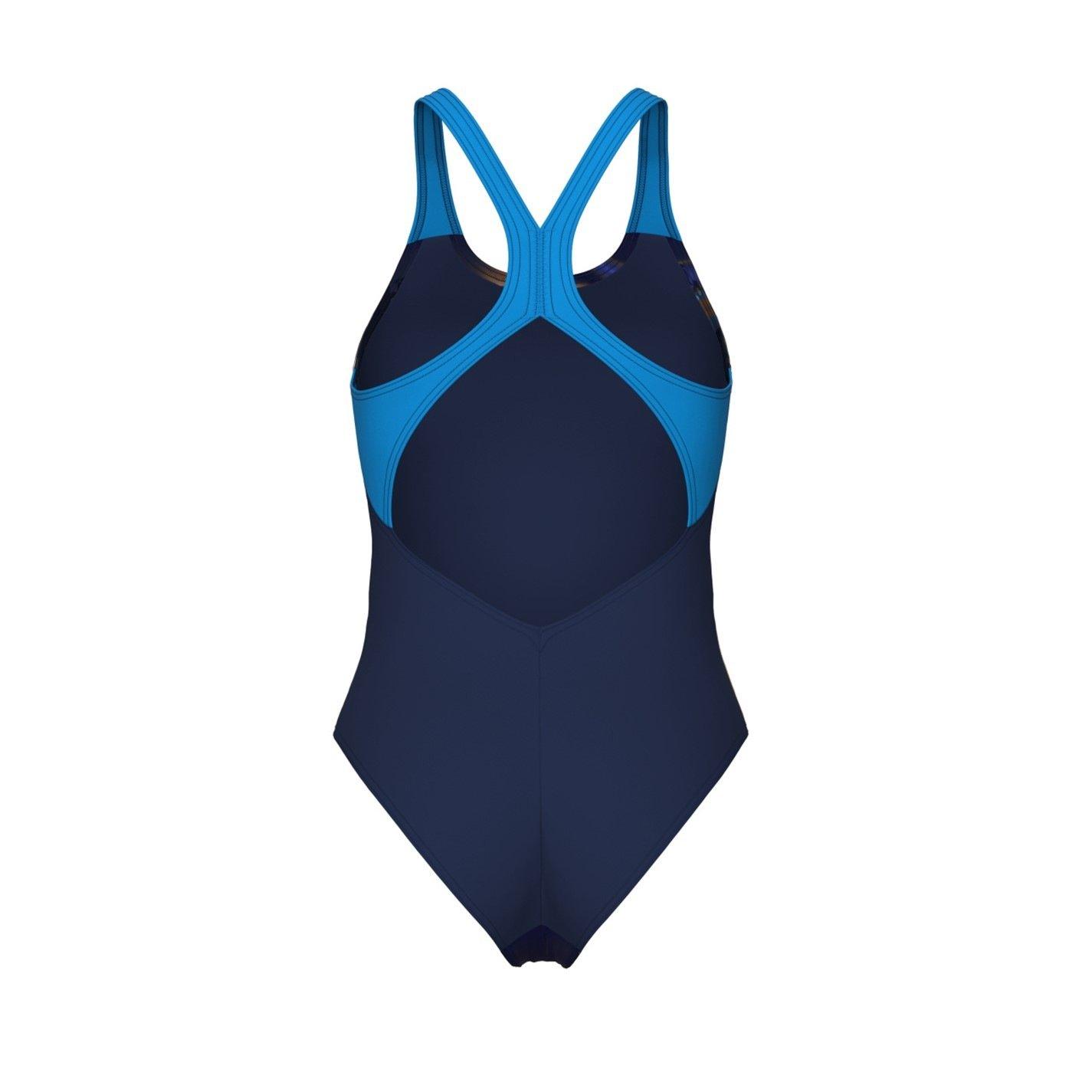Navy/Turq - Arena - Womens Dreamline V Back Swimsuit - 3