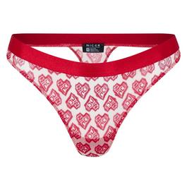 Nicce Heart Thong Womens