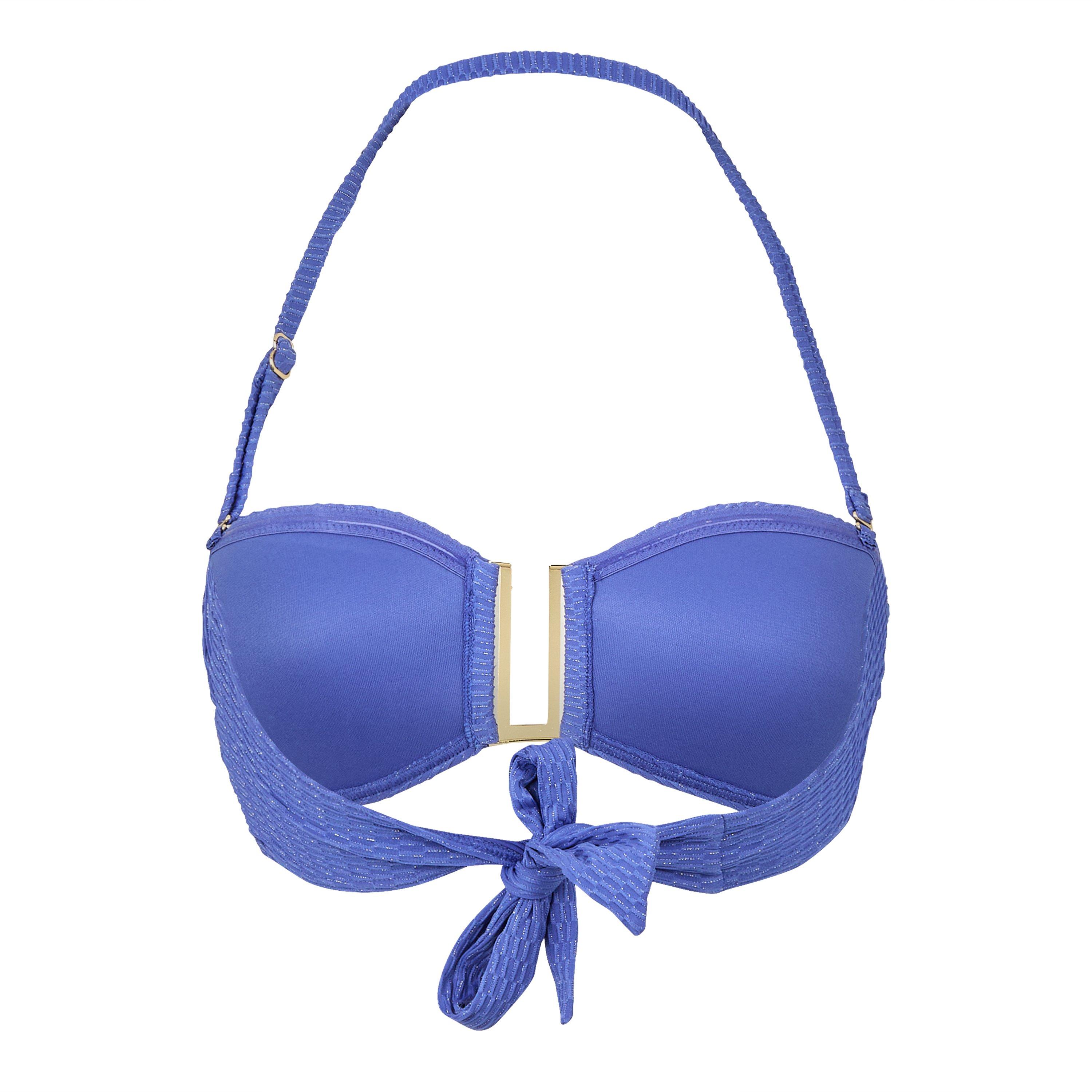 Blue Texture - Biba - Women's Bandeau Bikini - 2