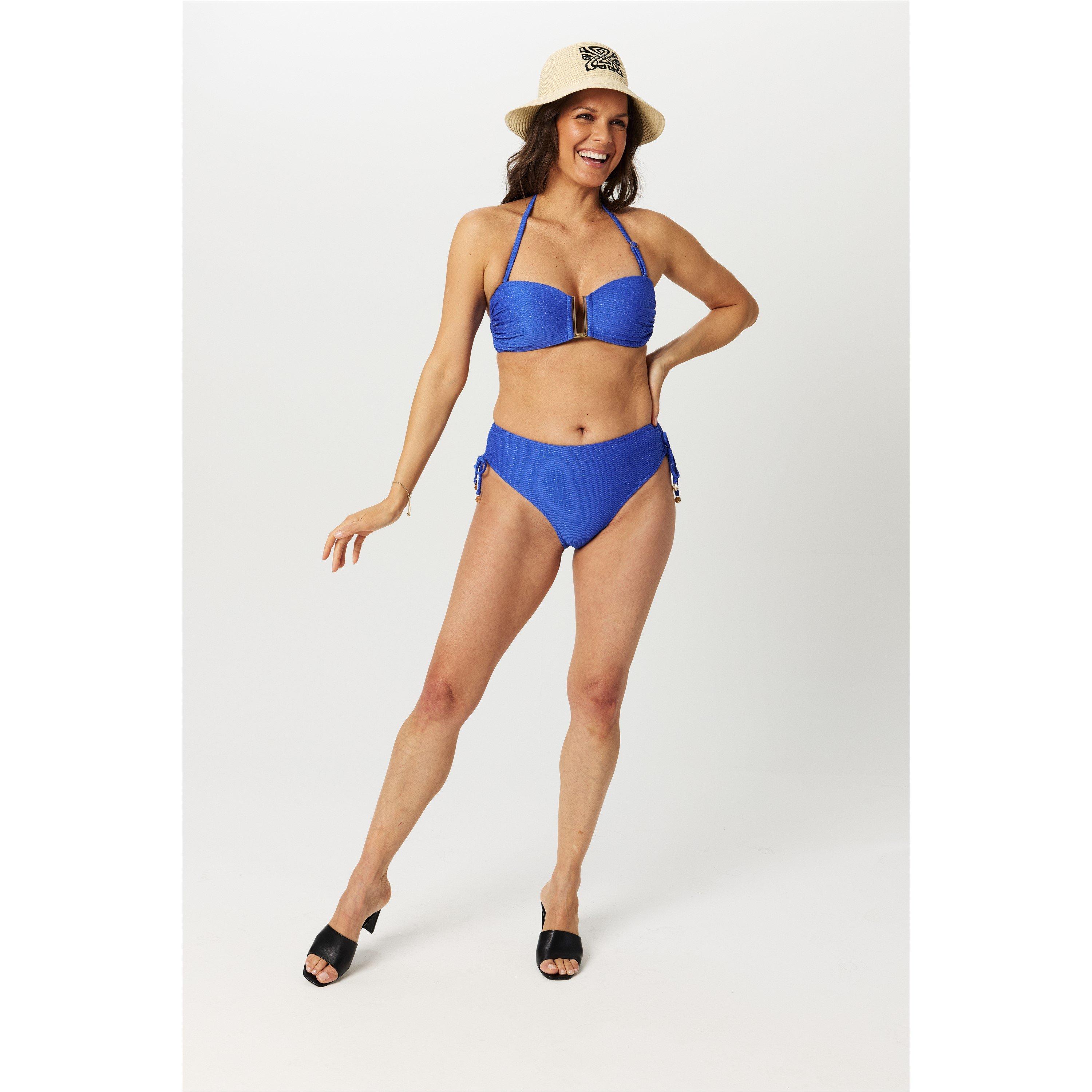 Blue Texture - Biba - Women's Bandeau Bikini - 6