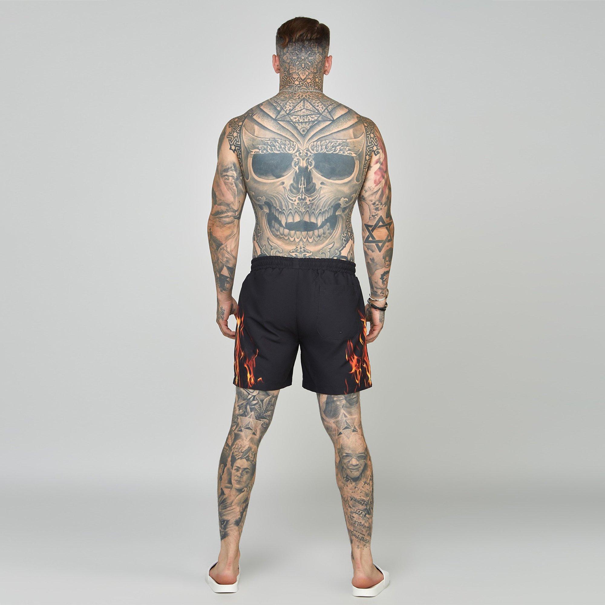Zwart - SikSilk - Swim Shorts - 5