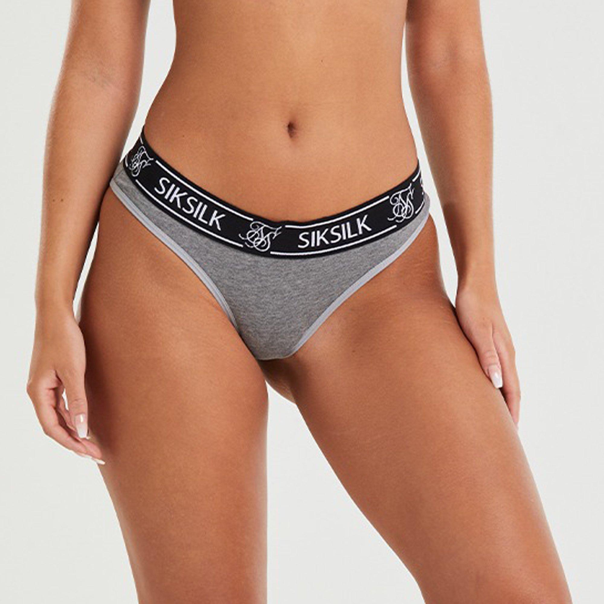 Negro/Gris/Blanco - SikSilk - Bikini Bottom - 3