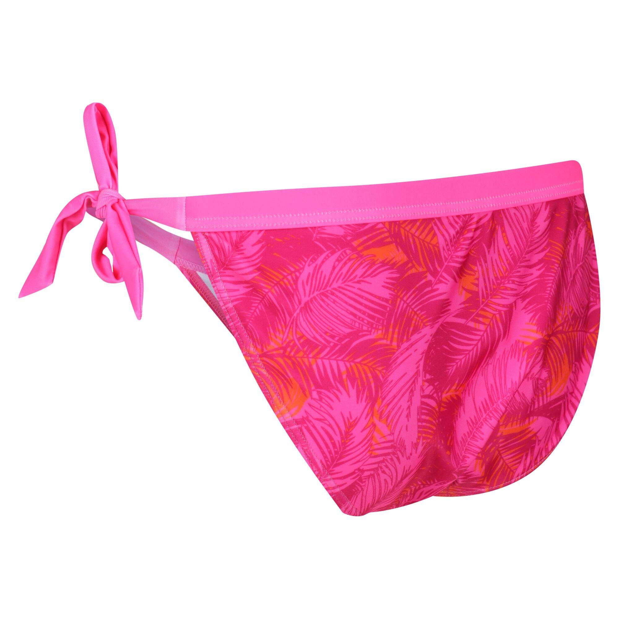Pink Fus Palm - Regatta - String Bikini Bottoms - 2