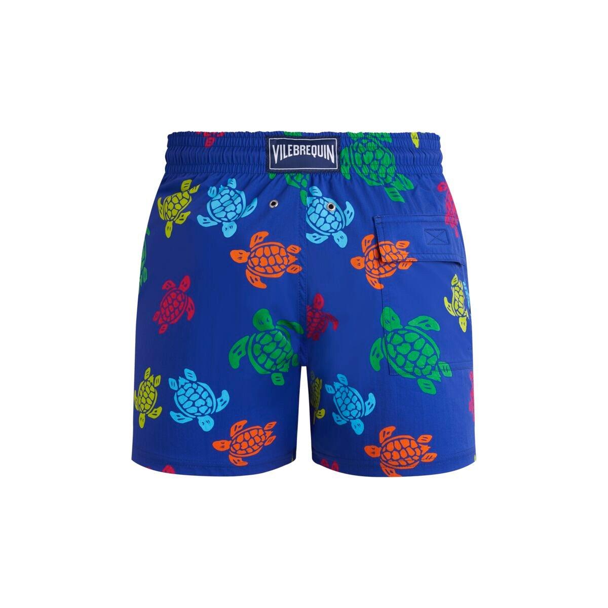 Blue/Multi - Vilebrequin - Men's VQuin Moorise Swim Shorts - 2