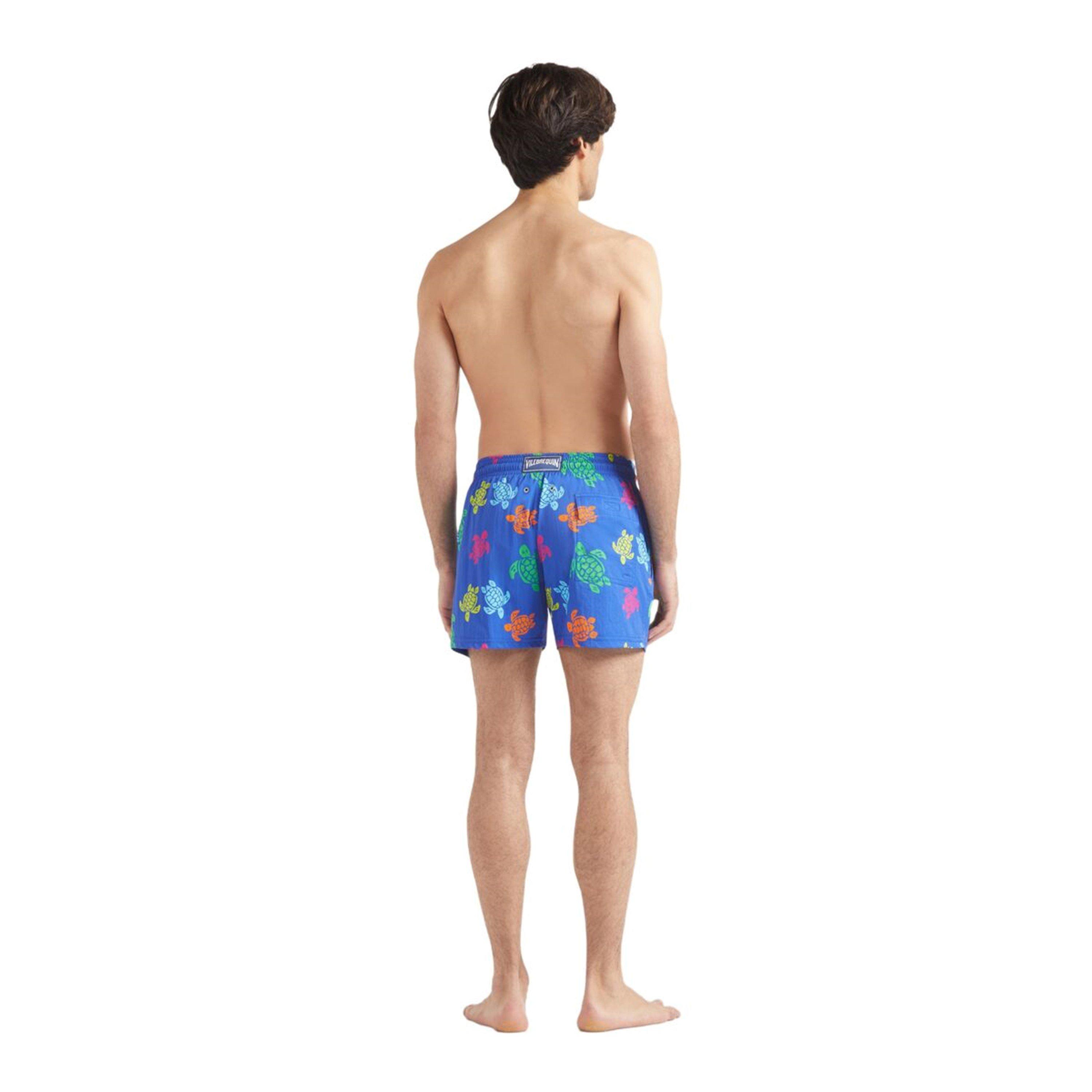 Blue/Multi - Vilebrequin - Men's VQuin Moorise Swim Shorts - 4