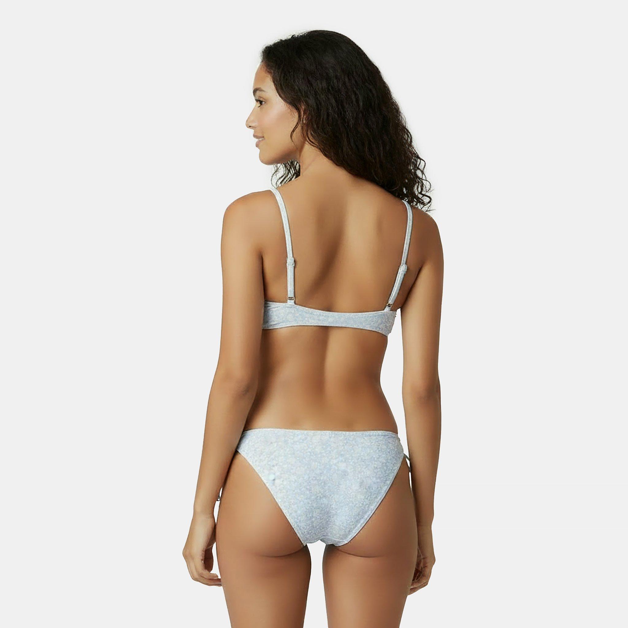 Blue Ditsy - Jack Wills - Knot Front Bikini Top - 4