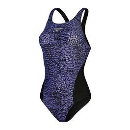 Speedo All over Digital Record Breaker Swimsuit Womens