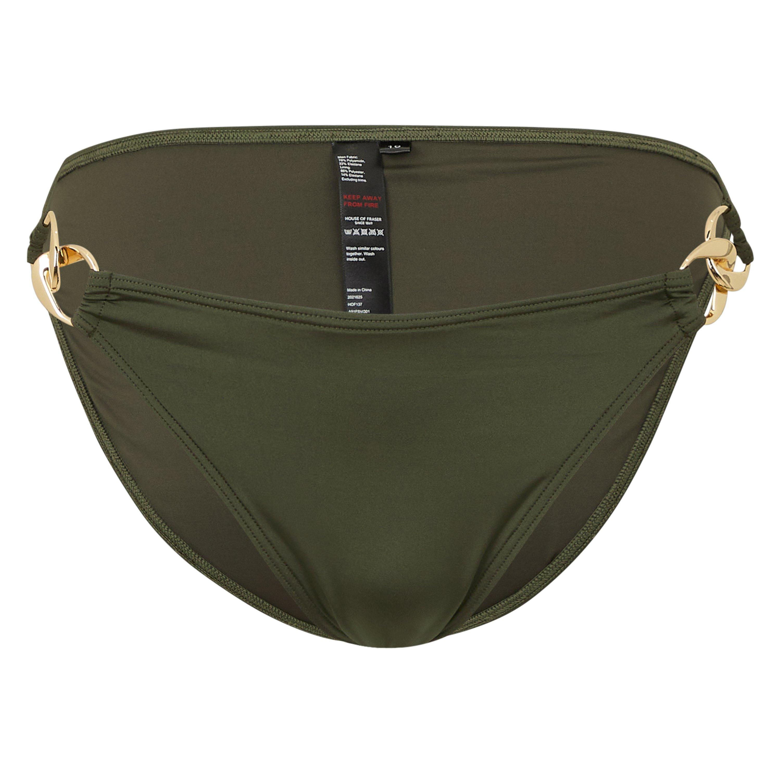 Biba Women's High Leg Bikini Bottoms - Khaki - 18 (2XL)