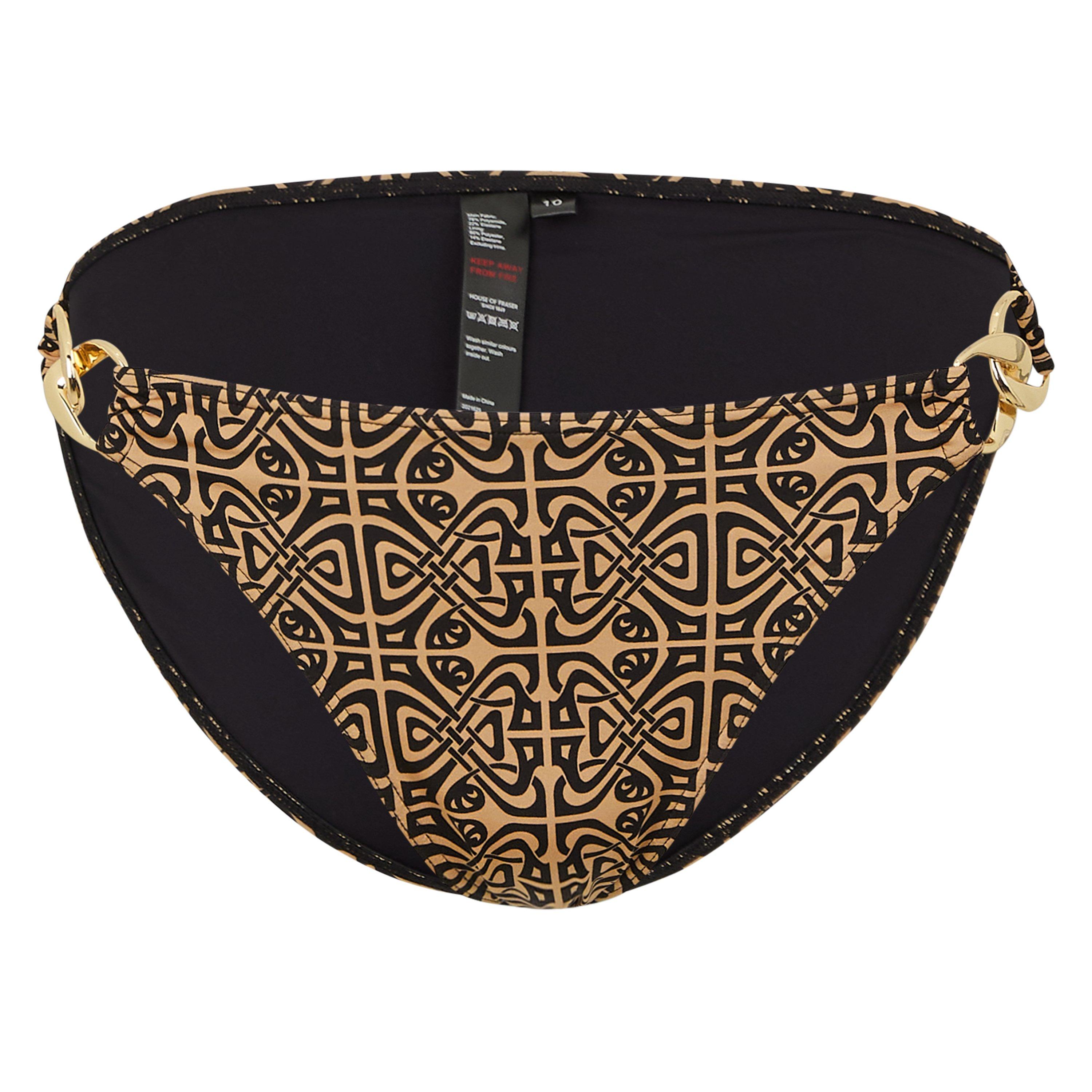 Biba Women's High Leg Bikini Bottoms - Filigree Print - 16 (XL)