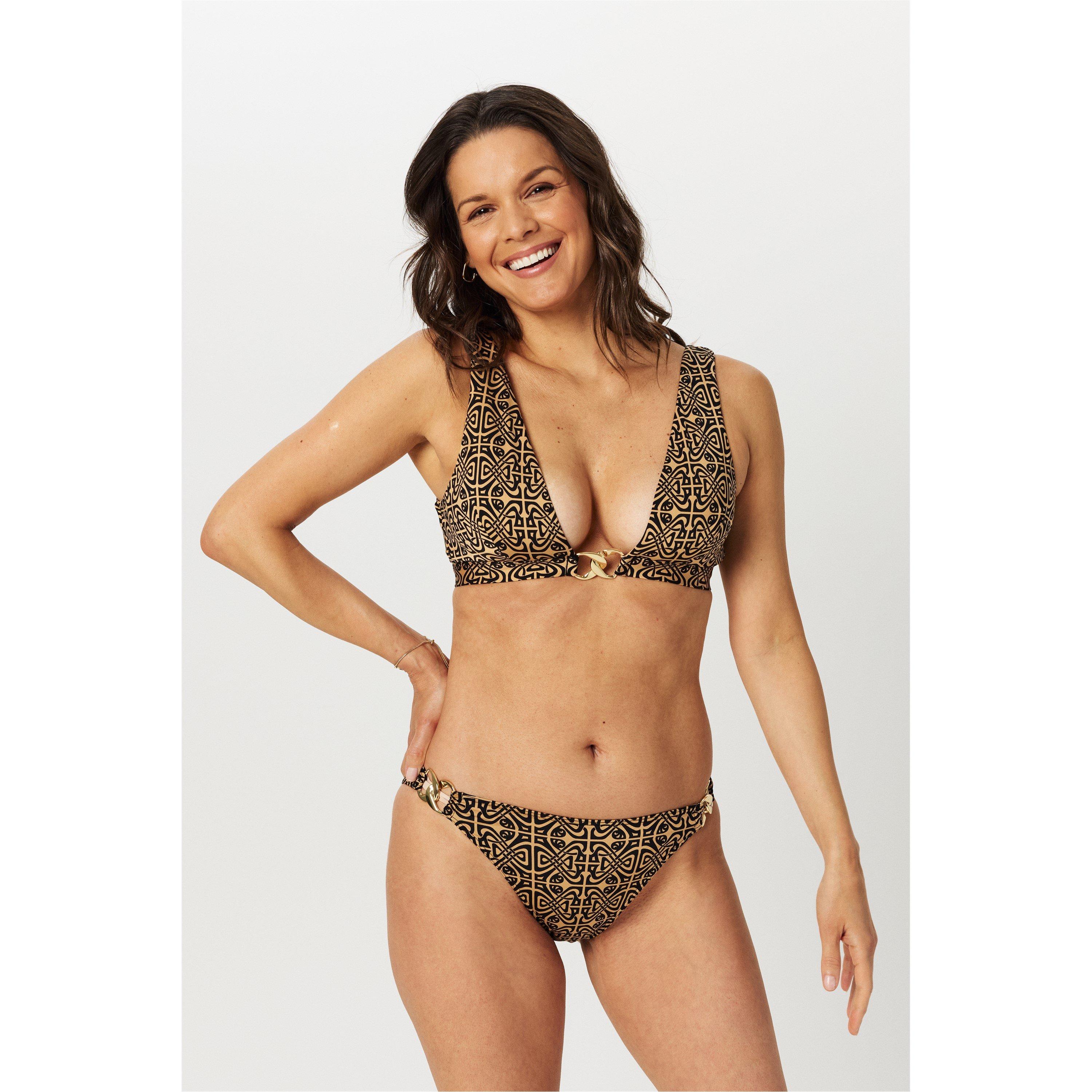 Filigree Print - Biba - Women's High Leg Bikini Bottoms - 5