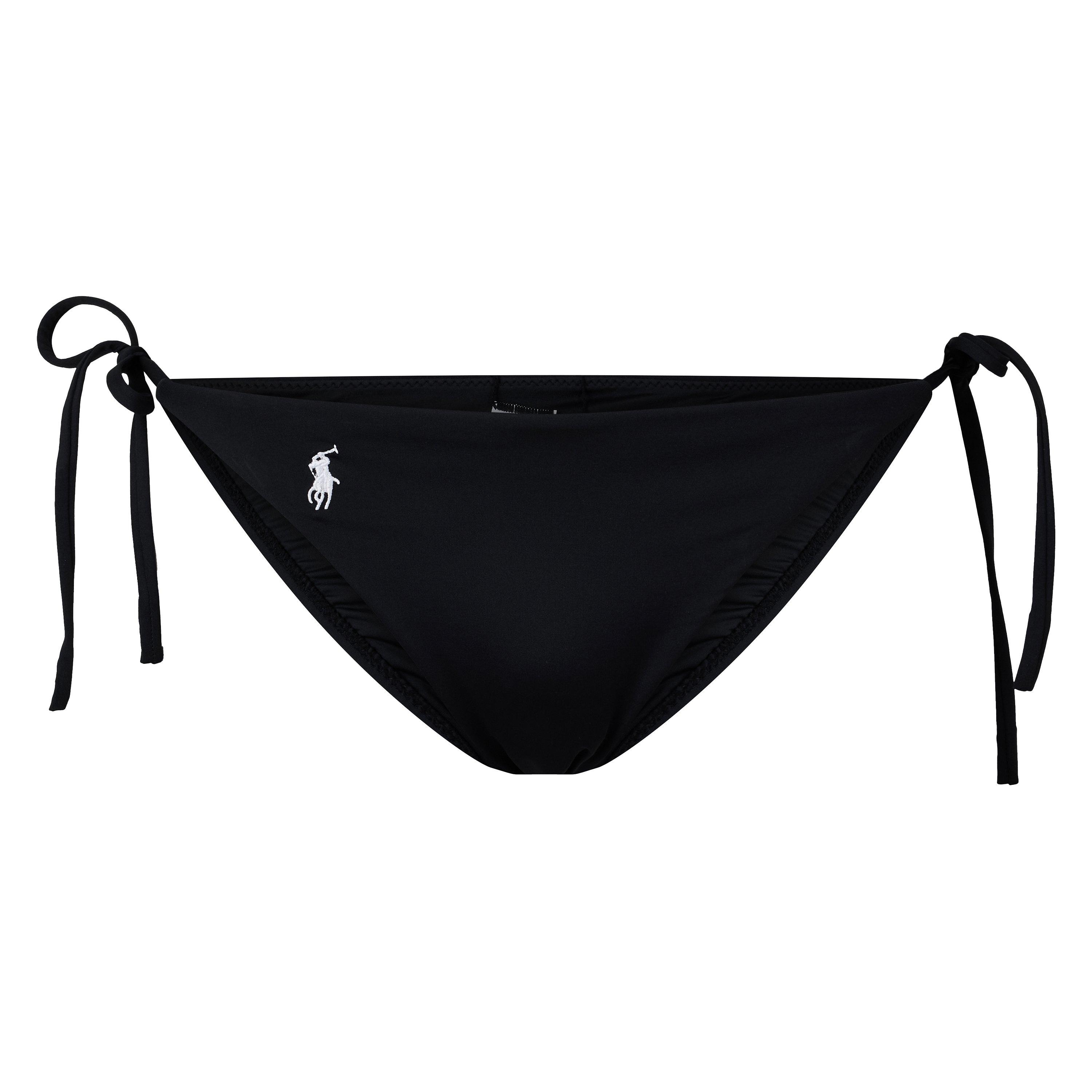Black - Polo Ralph Lauren - Signature Sol Side Tie Bikini Bottoms - 1