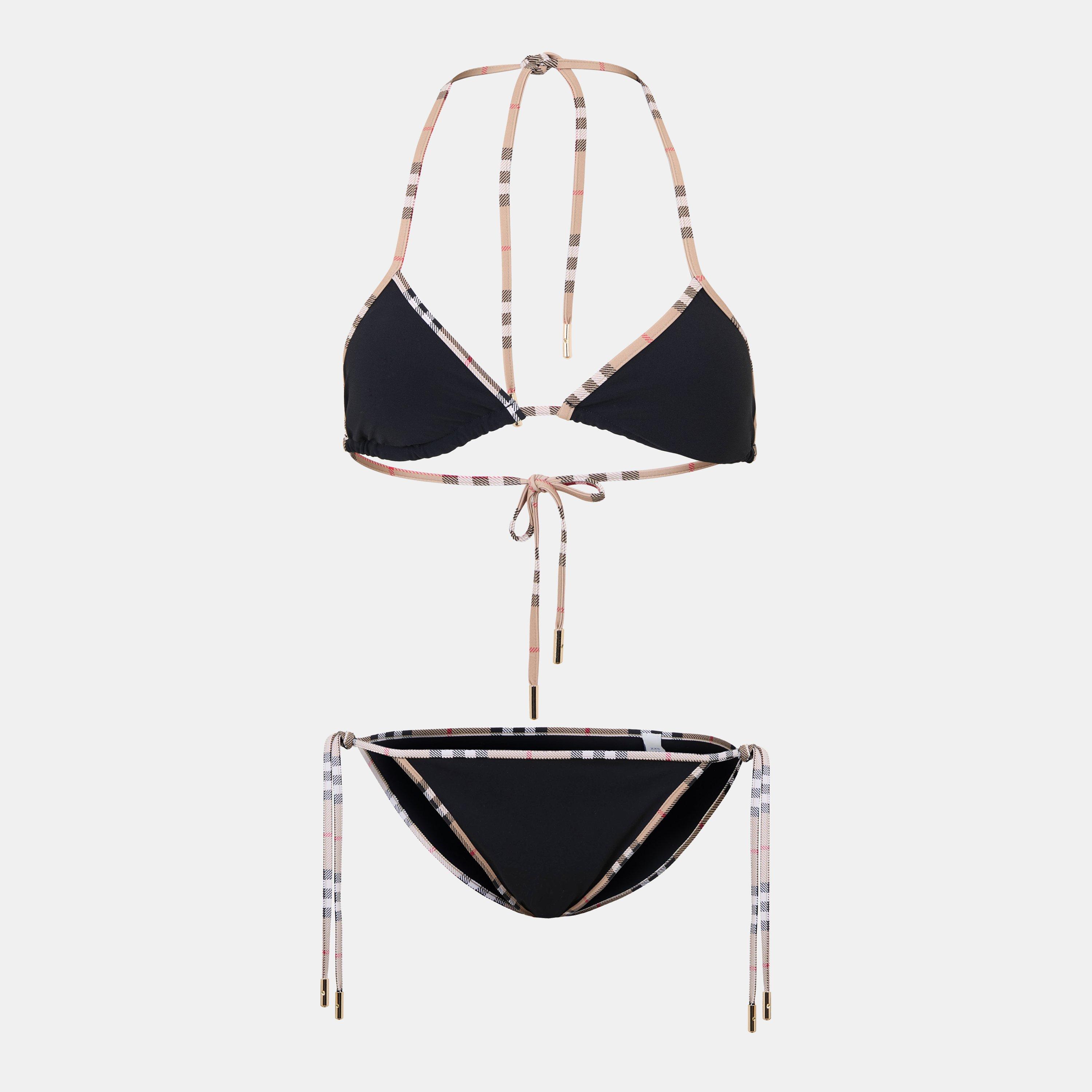 Burberry Women's Burb Mata R Bikini Set - Black - Size 10 (S)