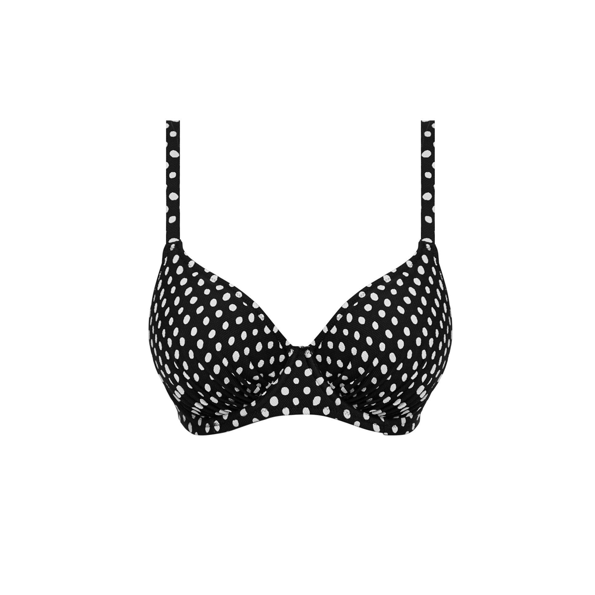 BLK Black White - Fantasie - Santa Monica Underwired Full Cup Bikini Top - 1
