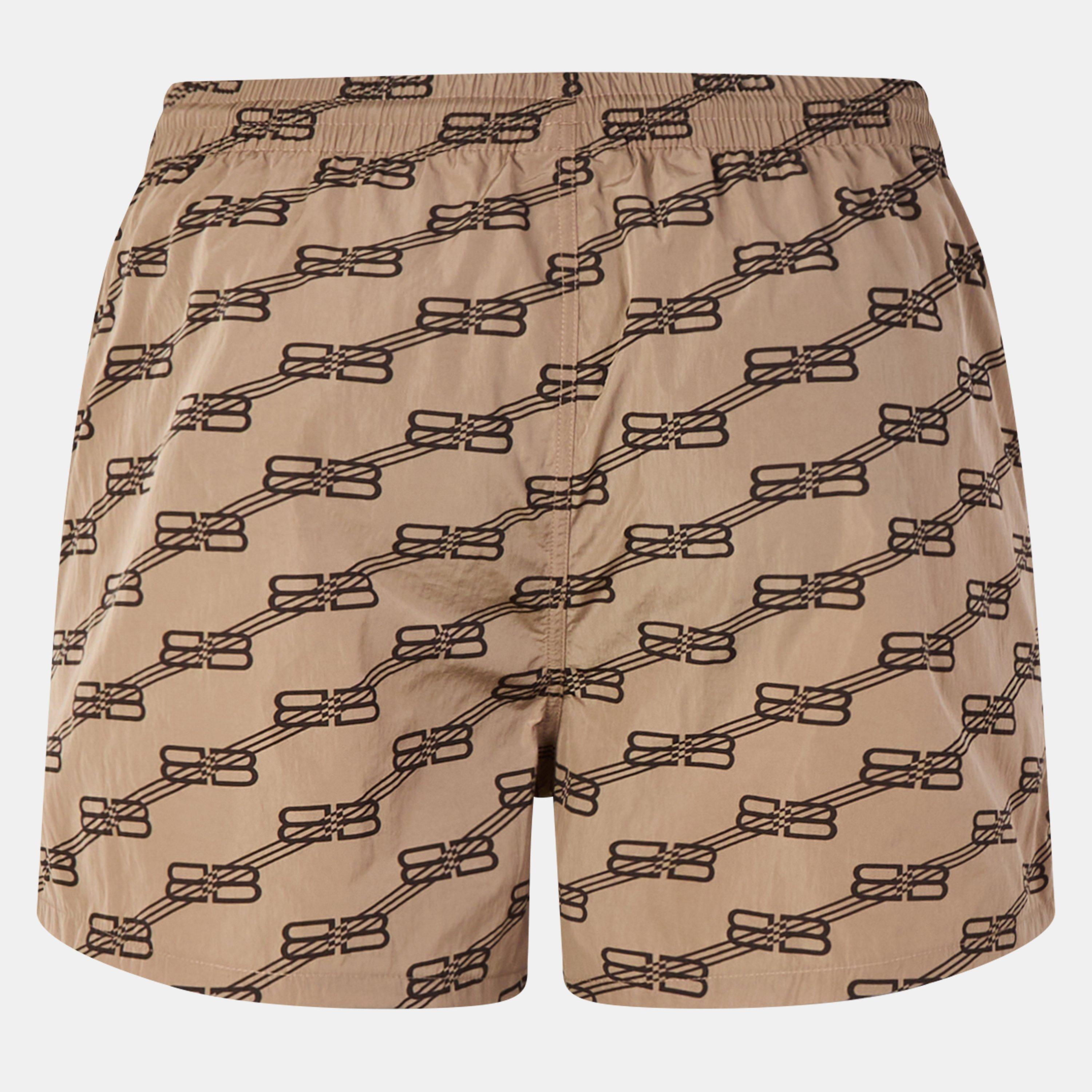 Beige/Brown - Balenciaga - Men's Swim Shorts - 2