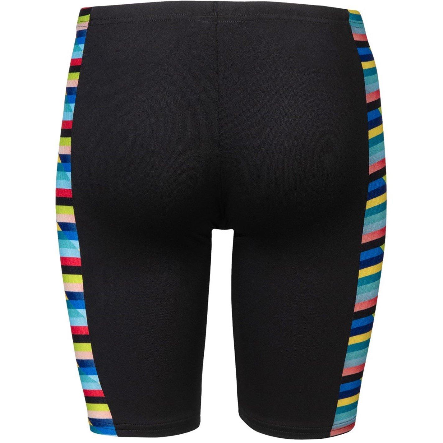 Schwarz/Multi - Arena - Racing Stripe Swim Jammer - 2