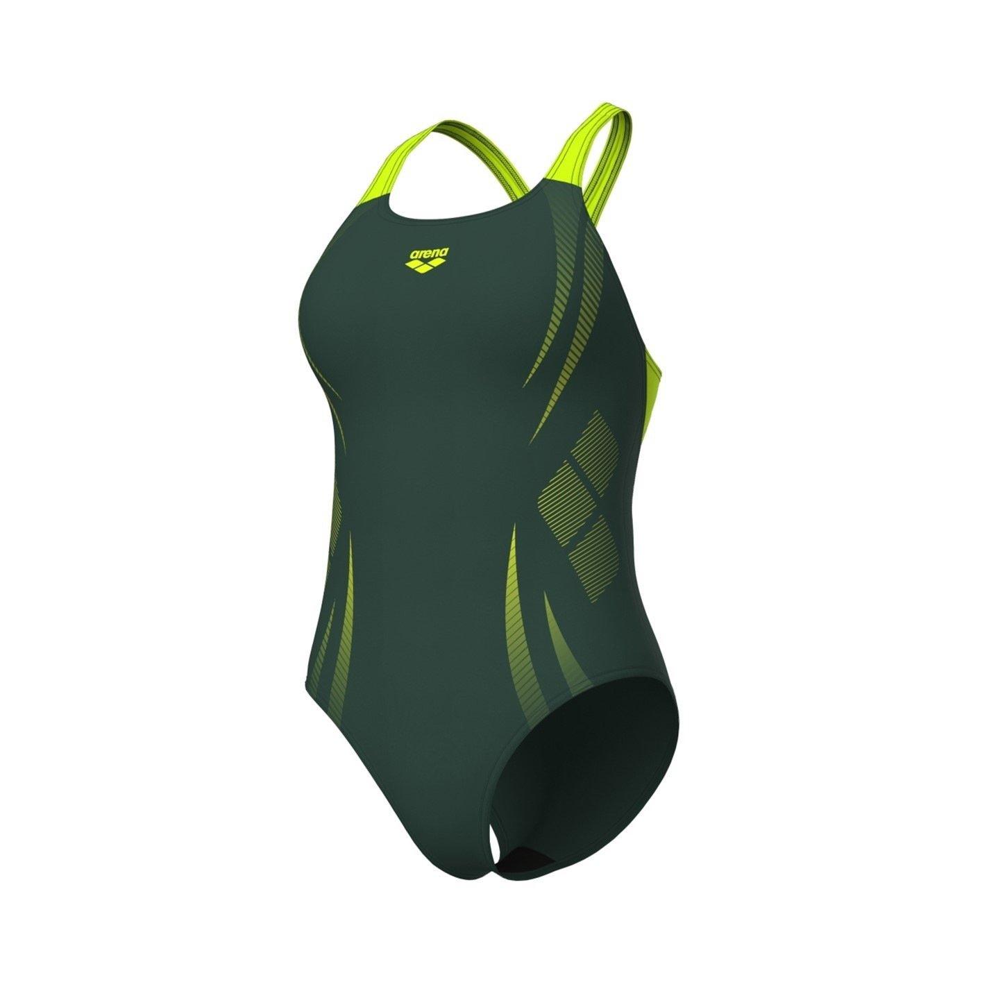 Sage/Lime - Arena - Womens Poseidonia Swim Pro Back Swimsuit