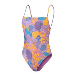 Speedo Printed Adjustable Thinstrap Swimsuit Womens