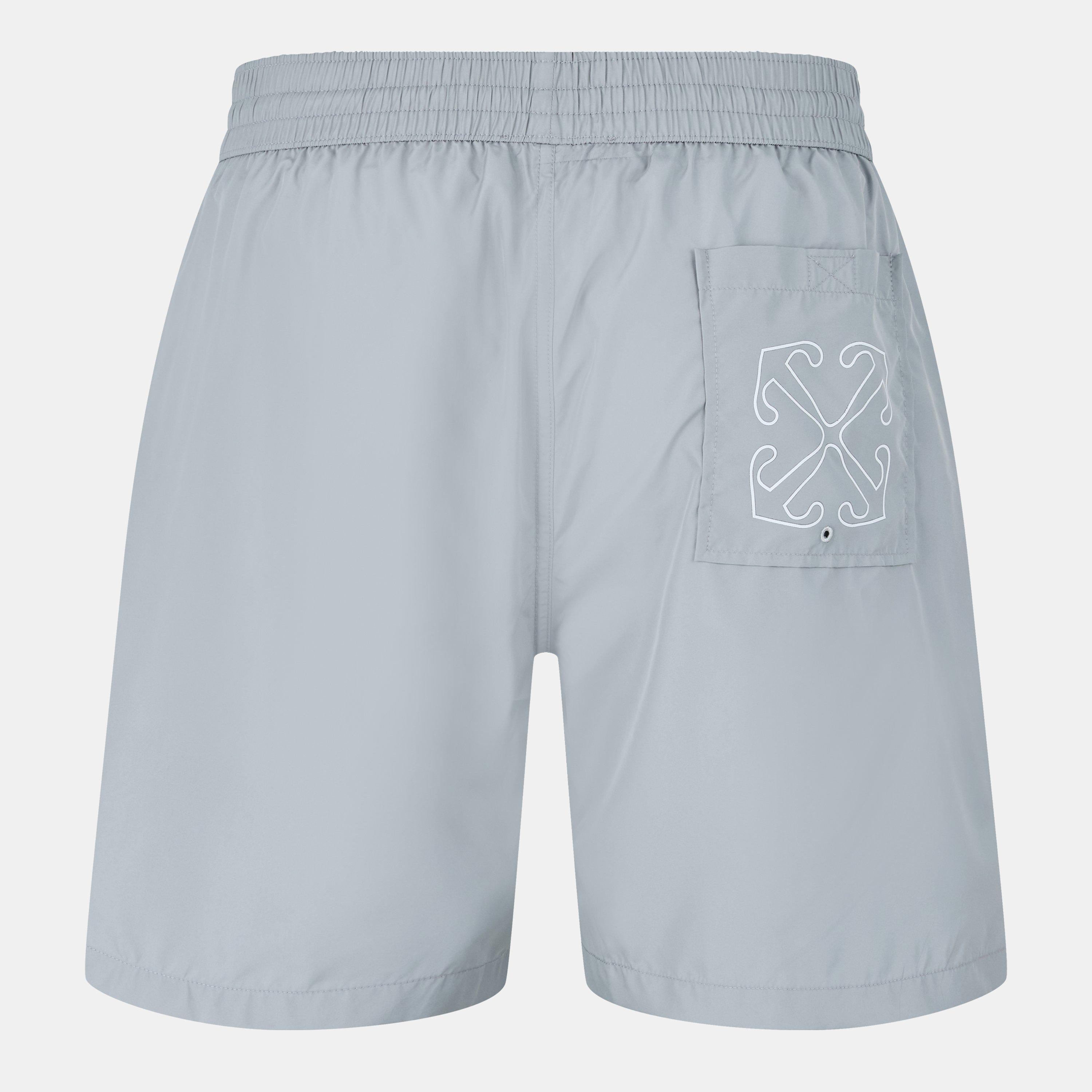 Grey/White - Off White - Men's Swim Shorts - 2