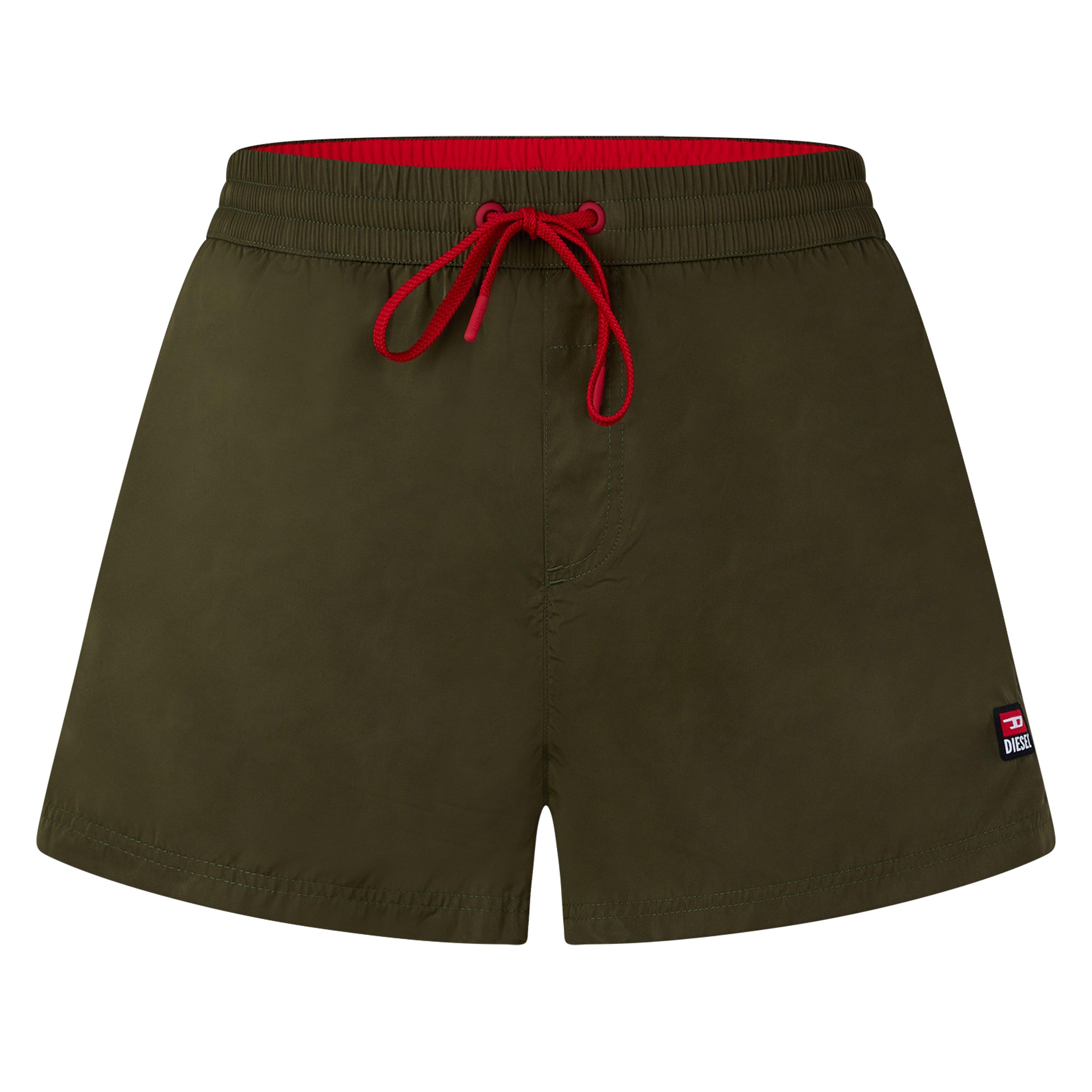 Olive Night - Diesel - Men's Mike-Patch Swim Shorts - 1