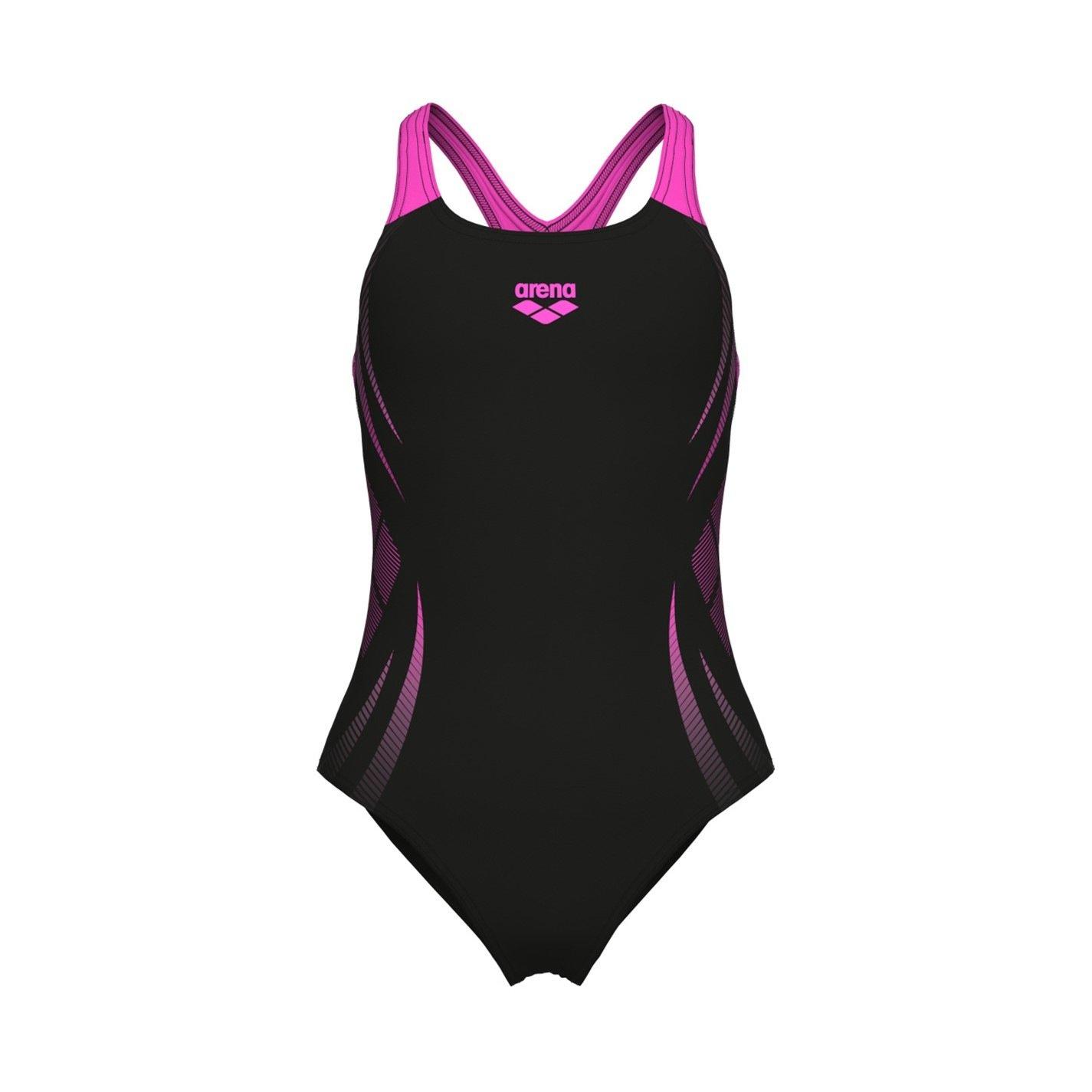 Black/Pink - Arena - Poseidonia Swim Pro Back Swimsuit - 2