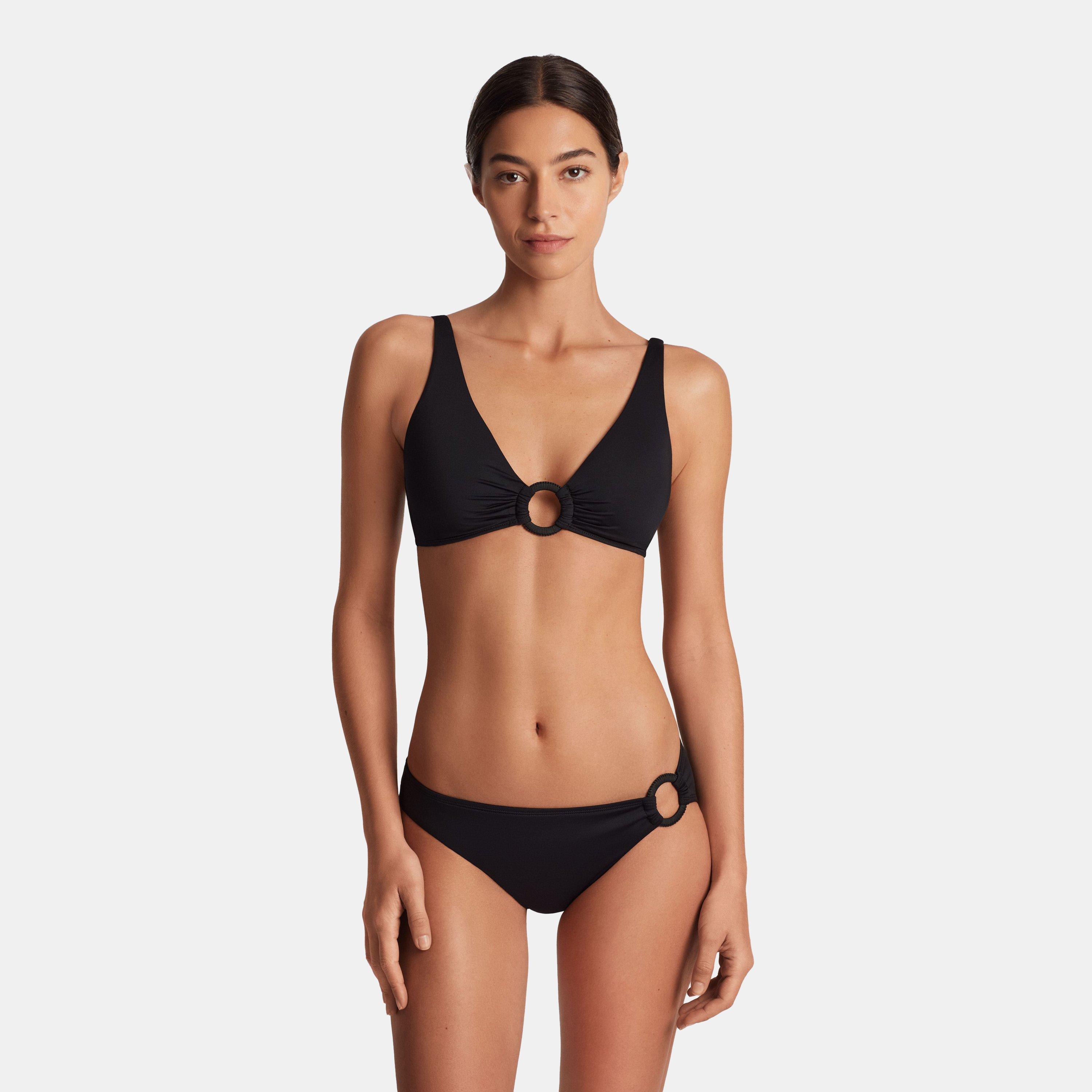 Black - Lauren by Ralph Lauren - Women's Ring Triangle Bikini - 3