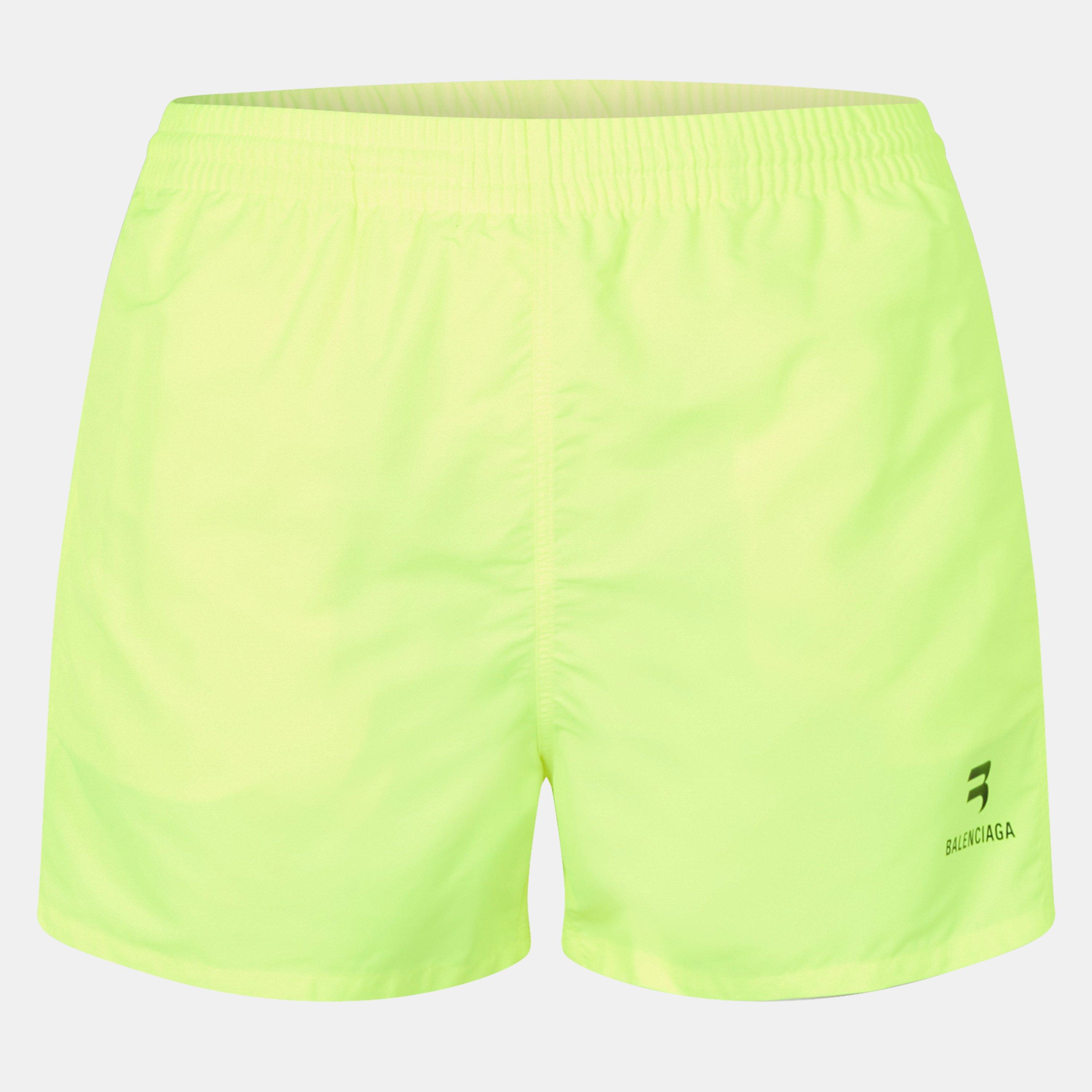 Fluo Yellow - Balenciaga - Men's Swim Shorts - 1
