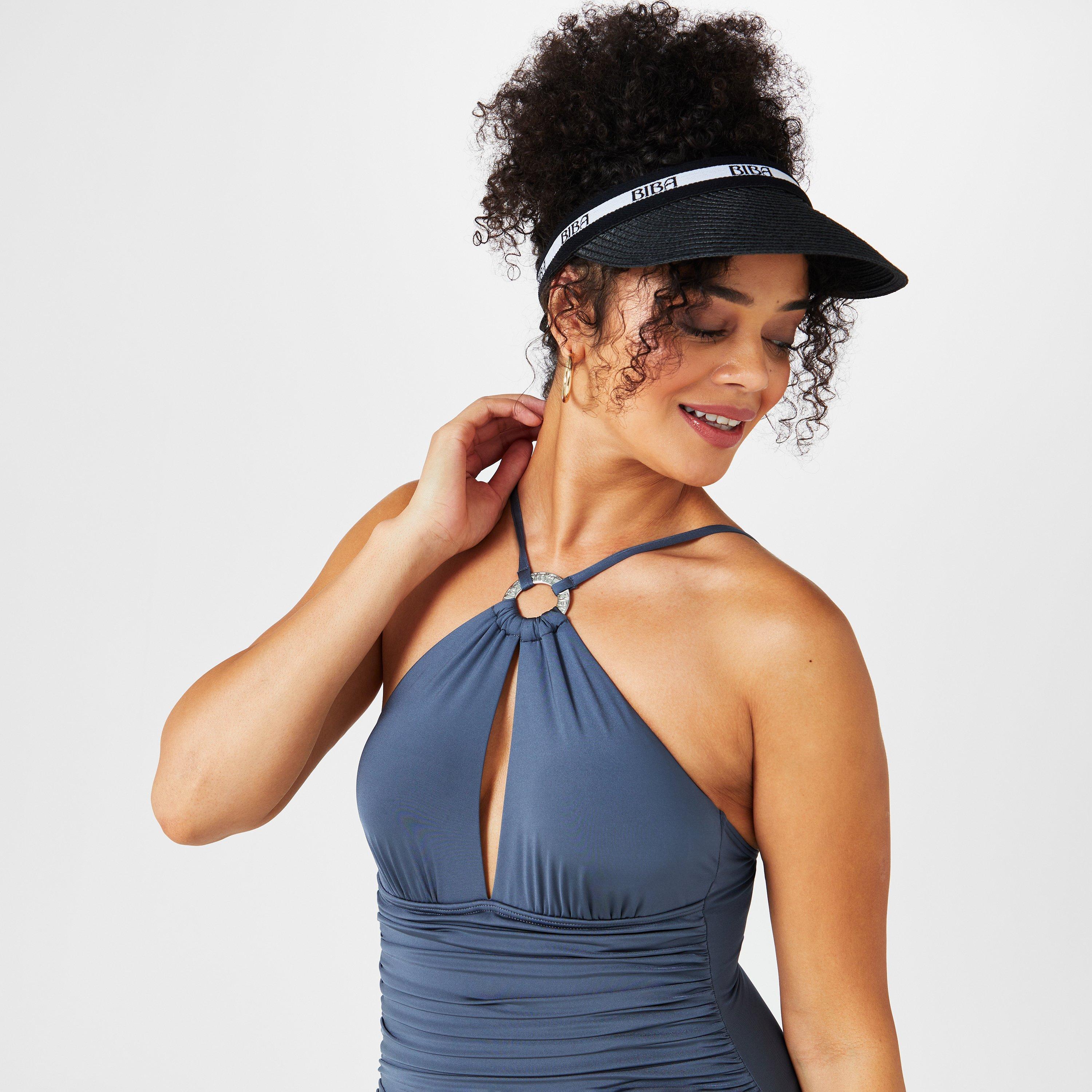 Pewter - Biba - Women's Plunge Swimsuit - 3