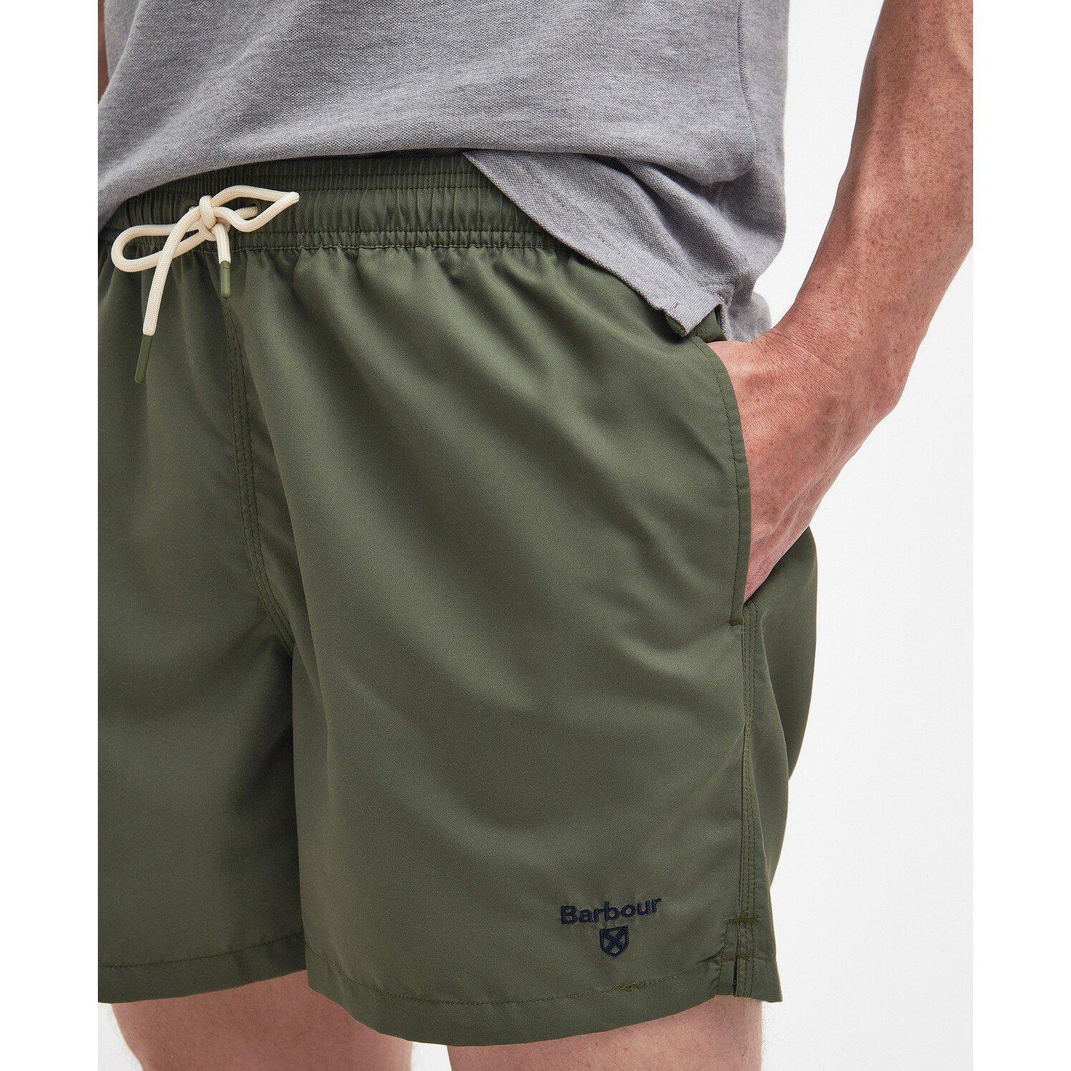 Olive OL51 - Barbour - Logo Swim Shorts - 4