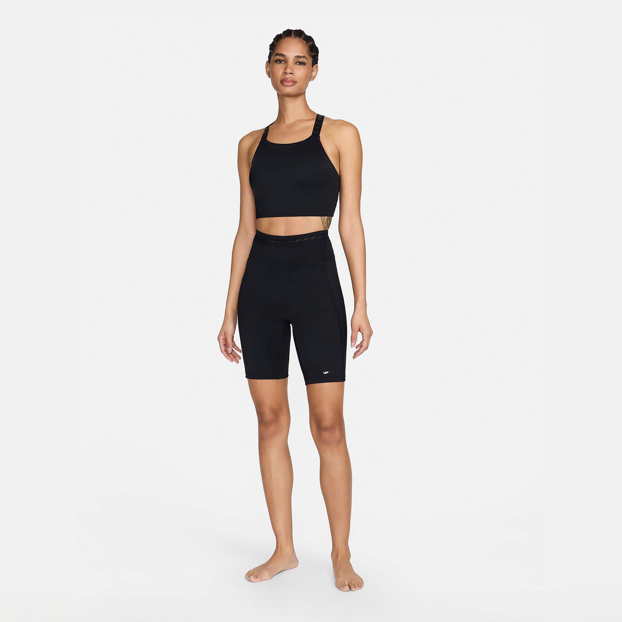 Black - Nike - Hydlock Midkini Top Womens - 7