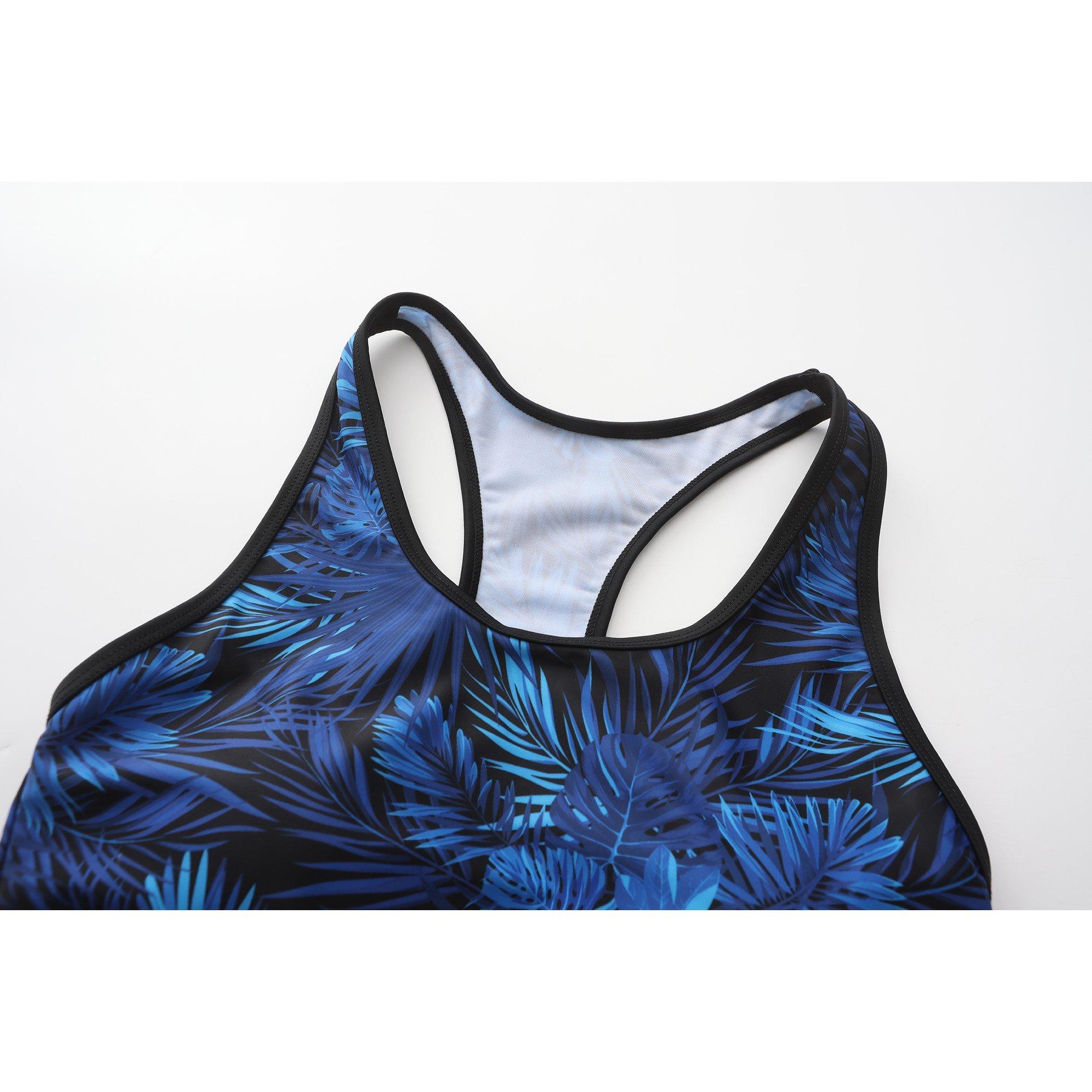 Black/Leaf AOP - Slazenger - Swim Bikini Womens - 4