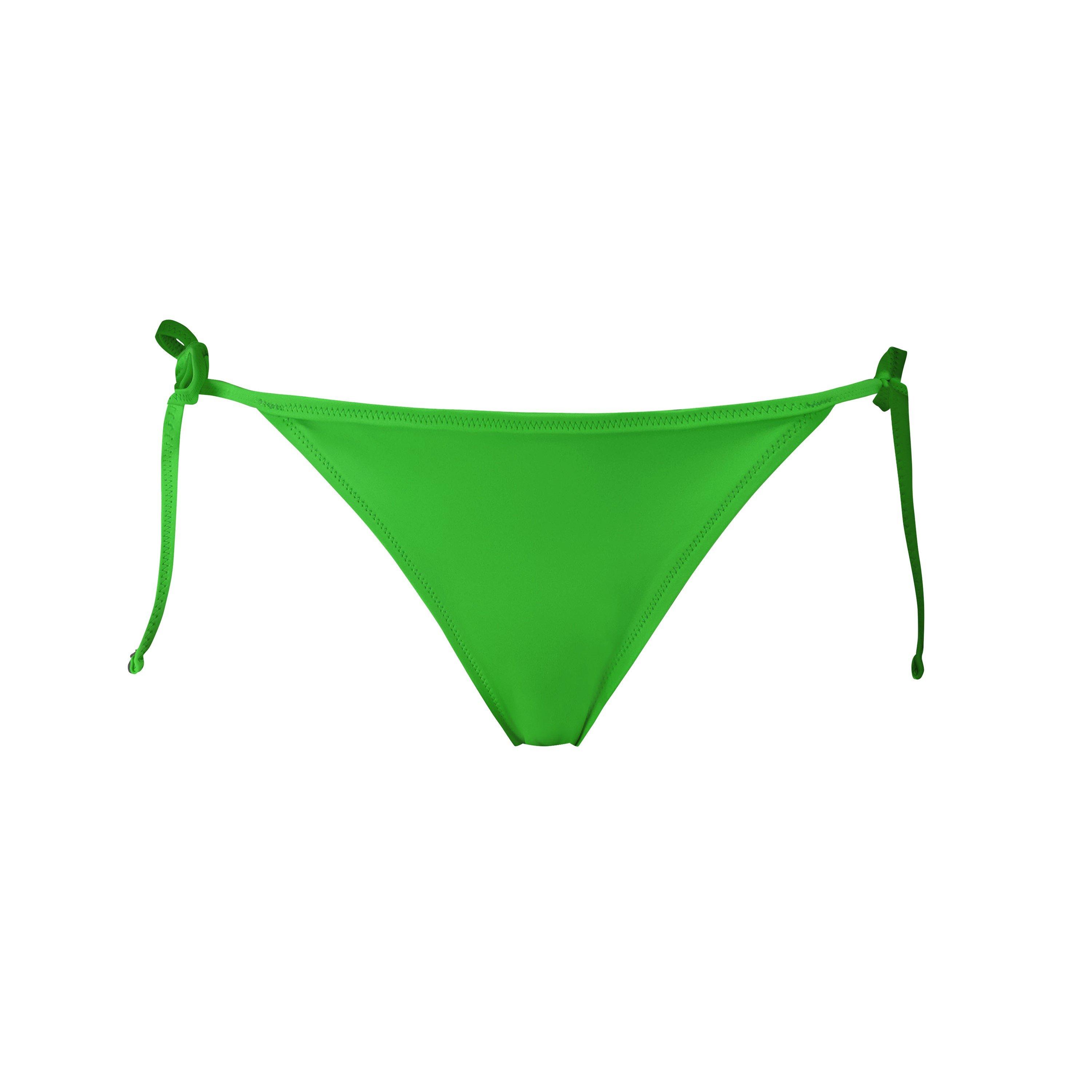 Puma Women's Tie Side Bikini Bottom - Bright Green - 16 (XL)
