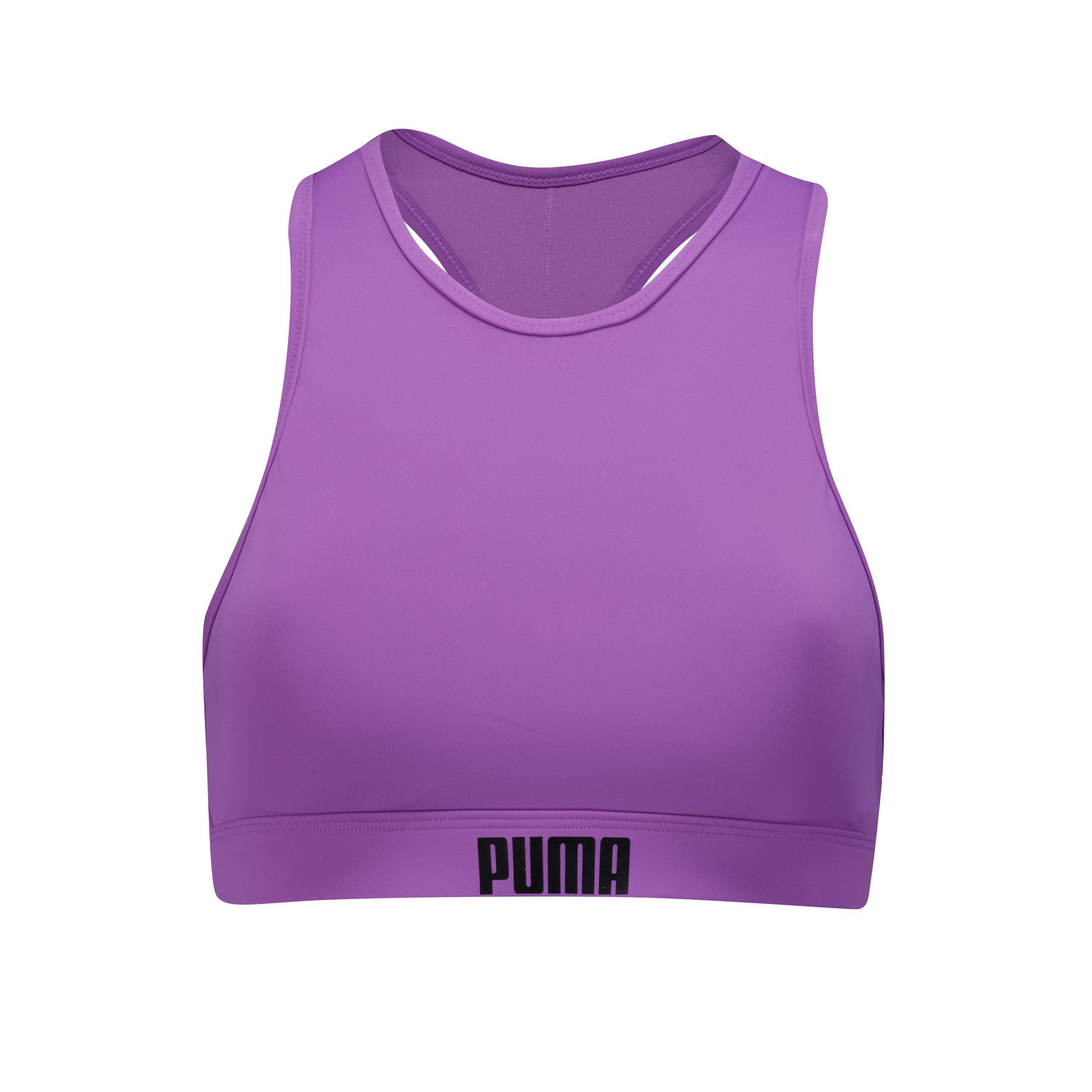 Puma Women's Performance Bikini Top - Purple - 10 (S)