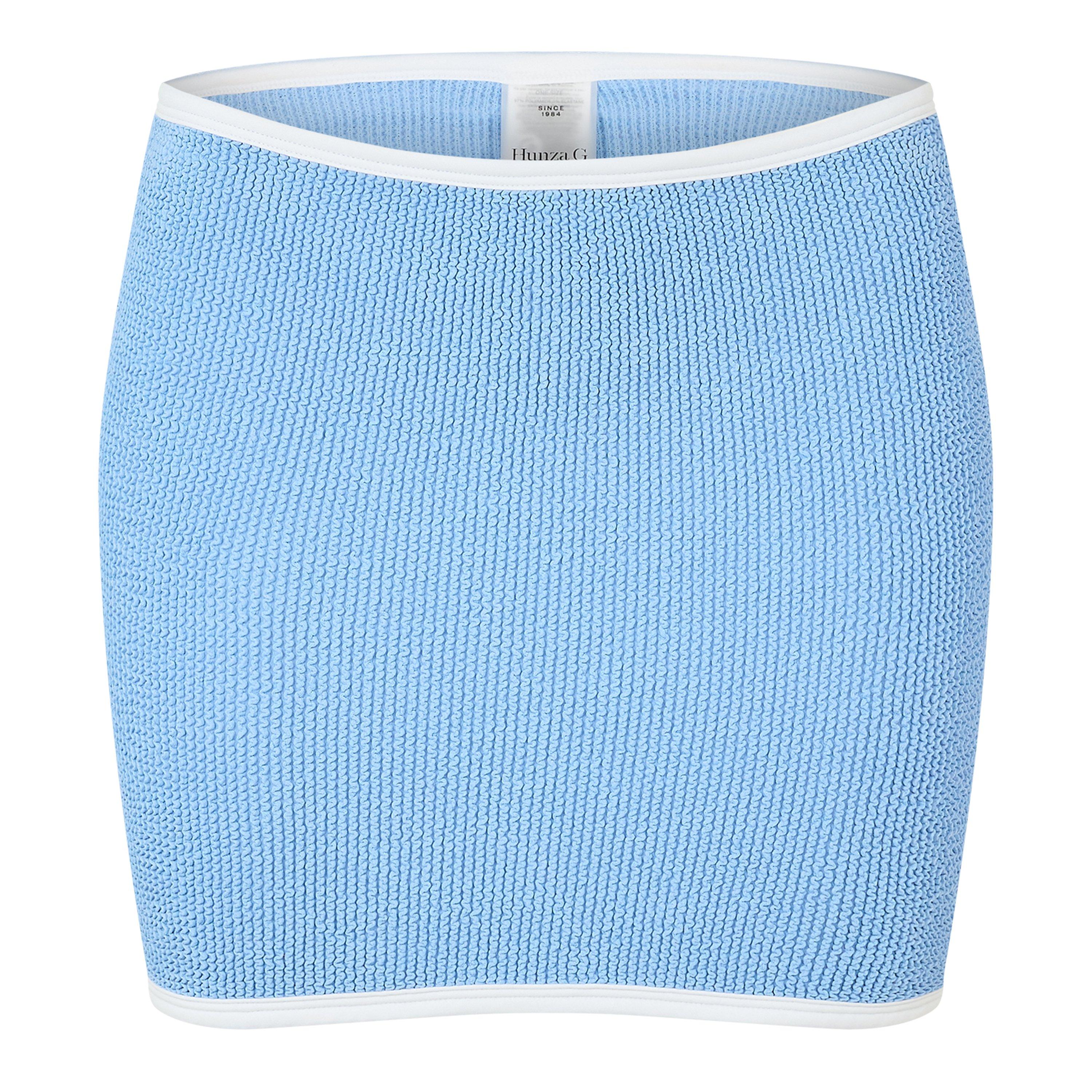 Hunza G Womens Swim Skirt and Tube Top - Cornflower