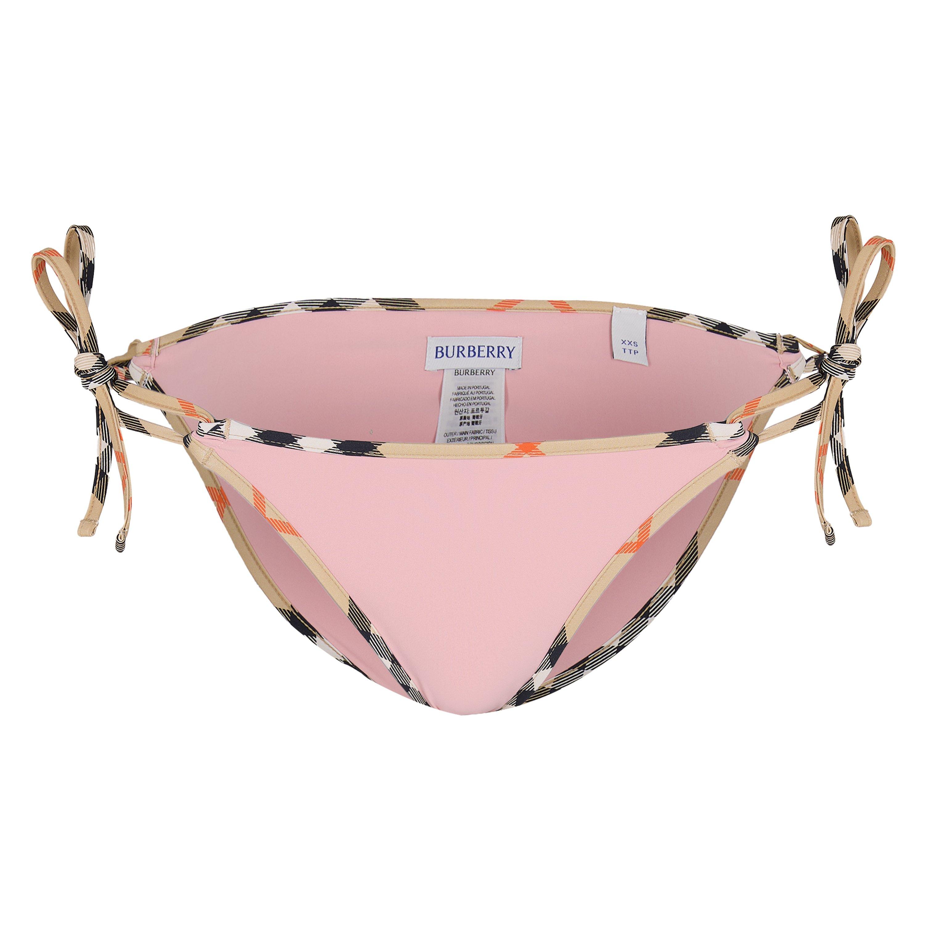Begonia Pink - Burberry - Women's Starla Tie Side Bikini Bottoms - 1