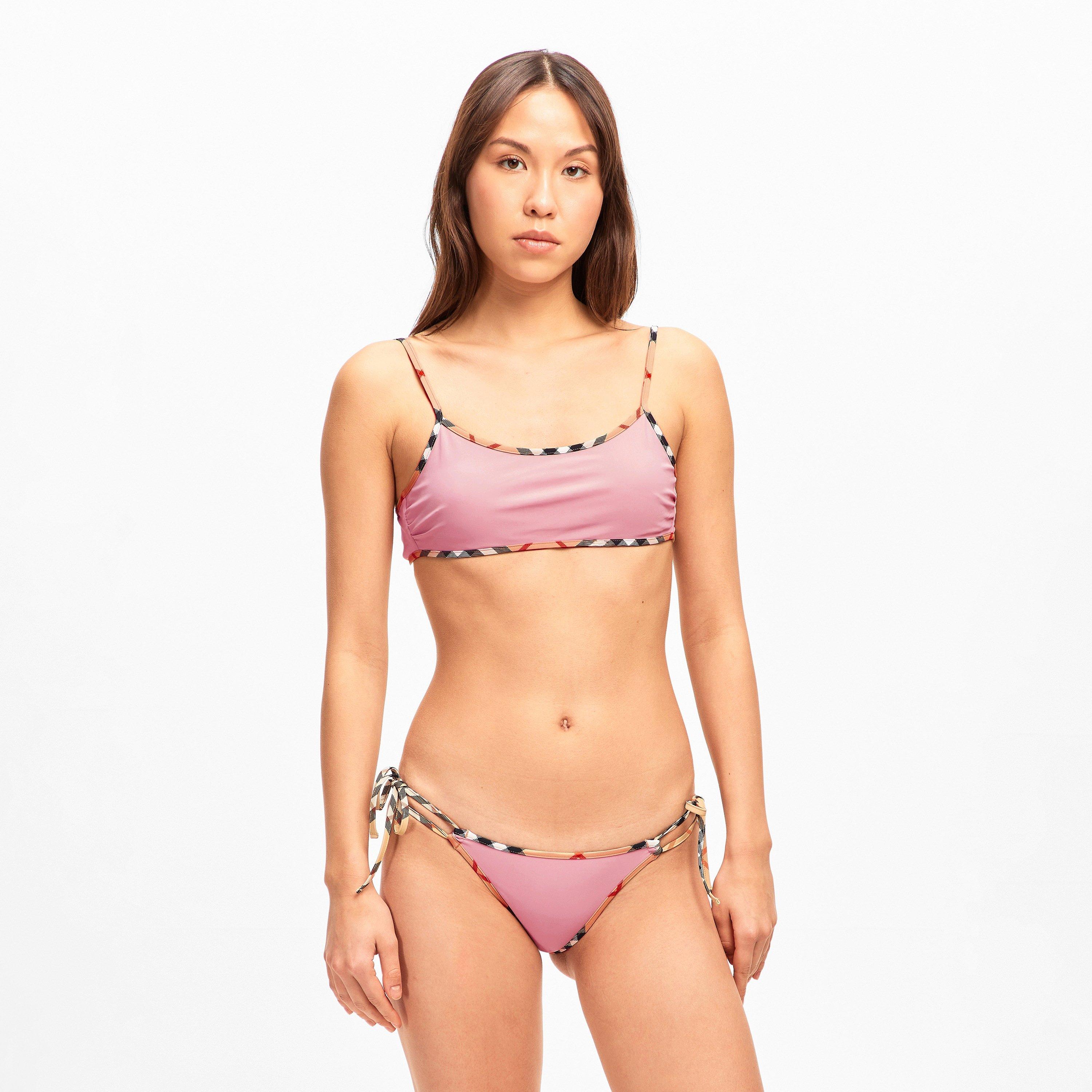 Begonia Pink - Burberry - Women's Starla Tie Side Bikini Bottoms - 3