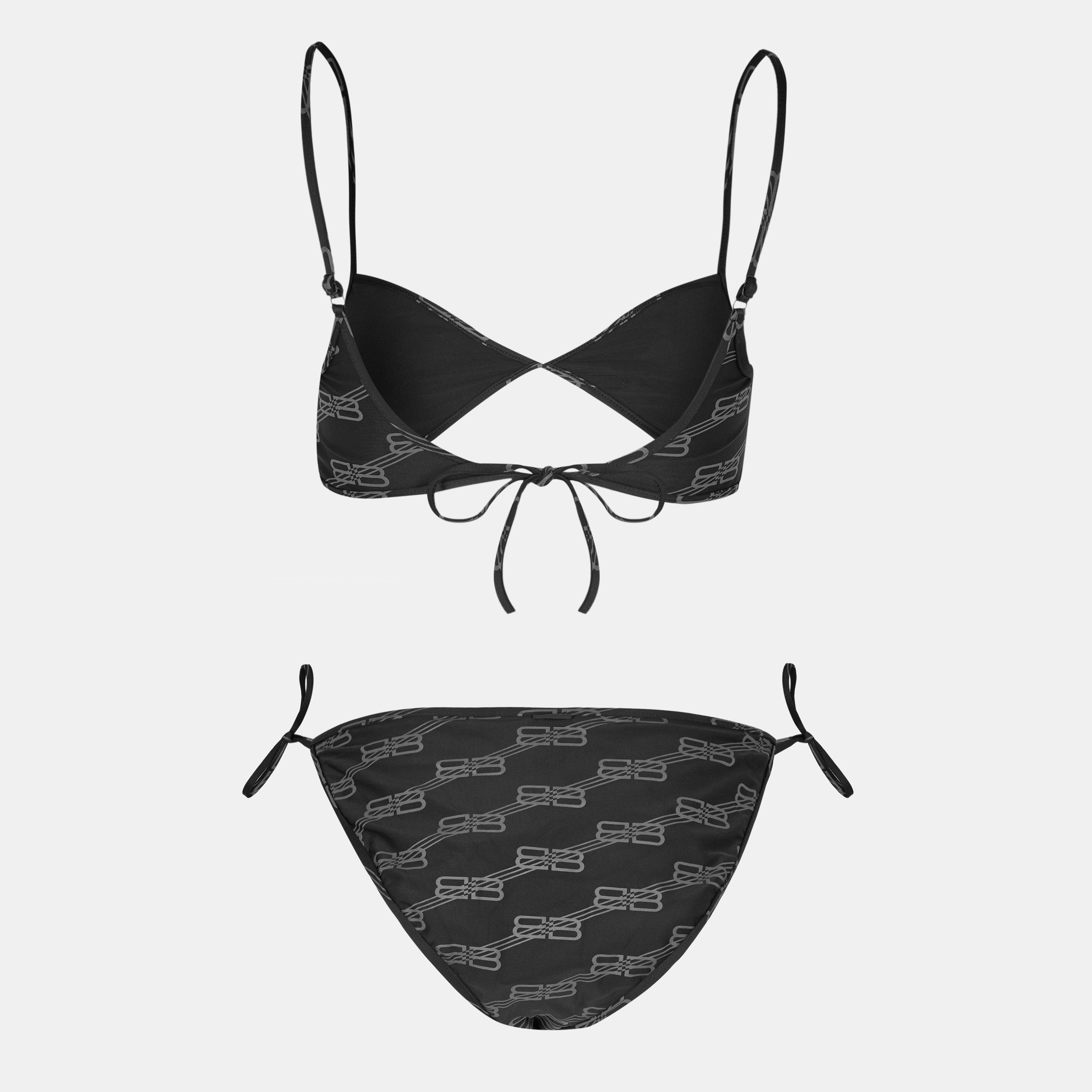 Black/Grey - Balenciaga - Women's Bikini Sets - 2