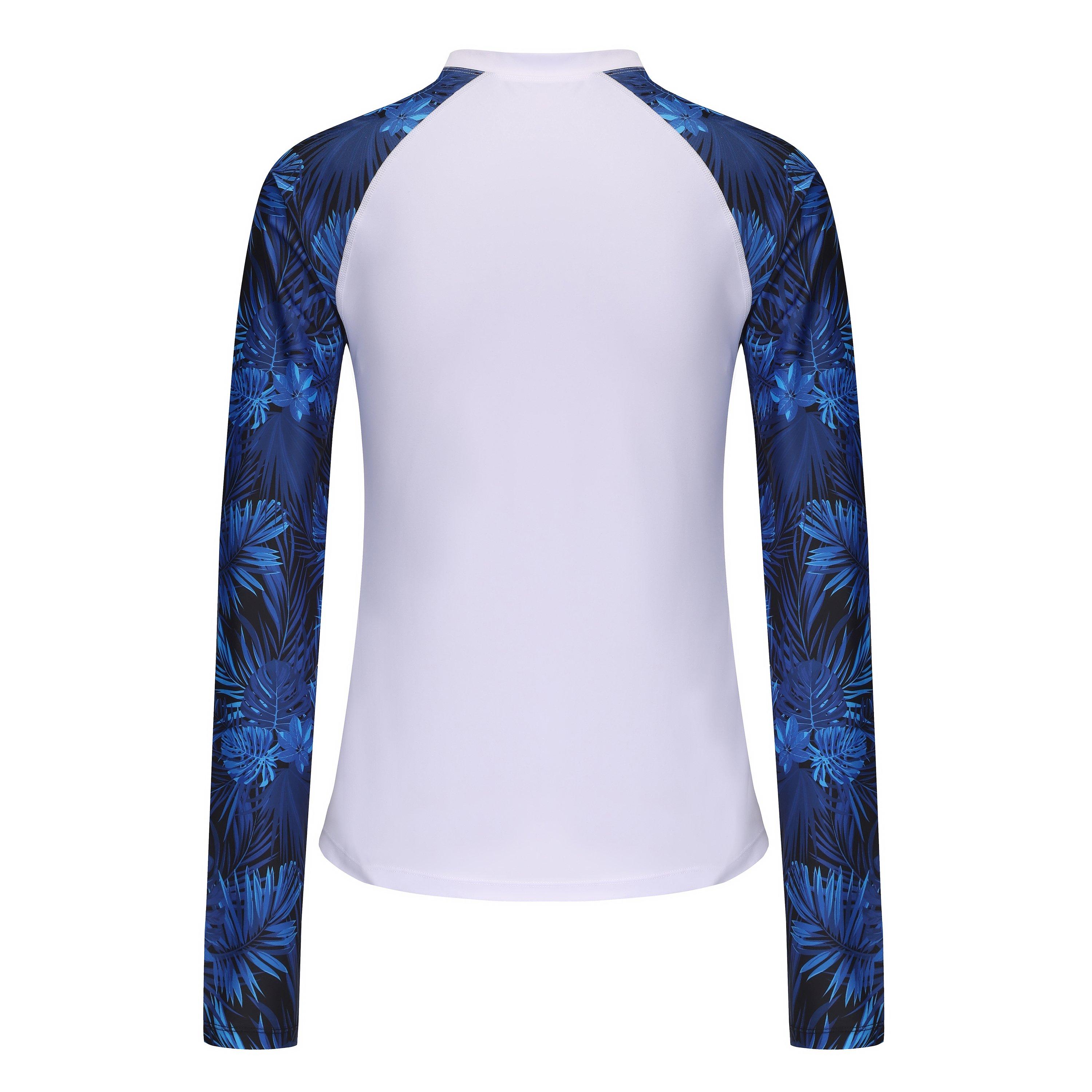 Hvid/Blad AOP - Slazenger - Swim Jacket Womens - 3