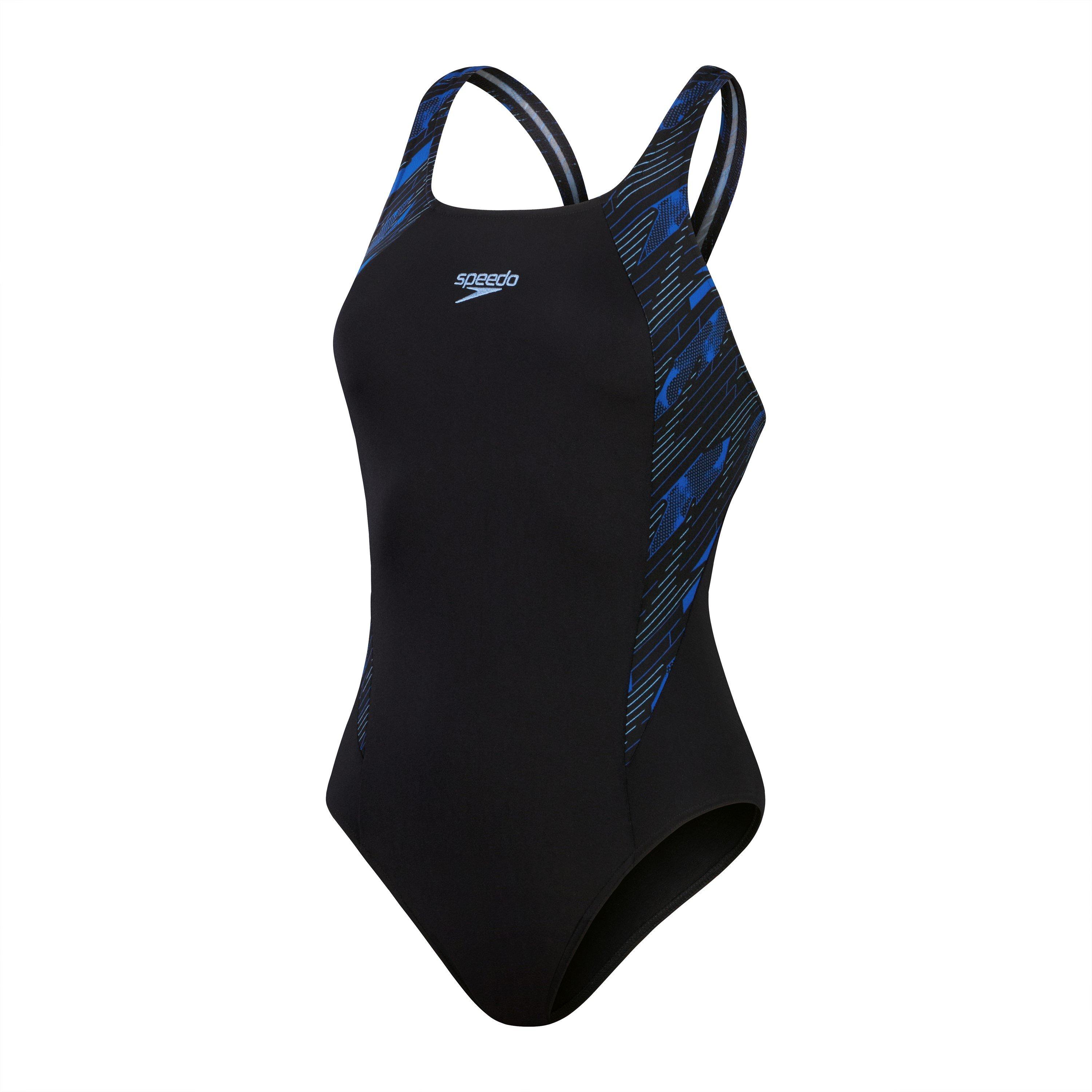 Sort/Blå - Speedo - Women's One Piece Swimsuit - 1