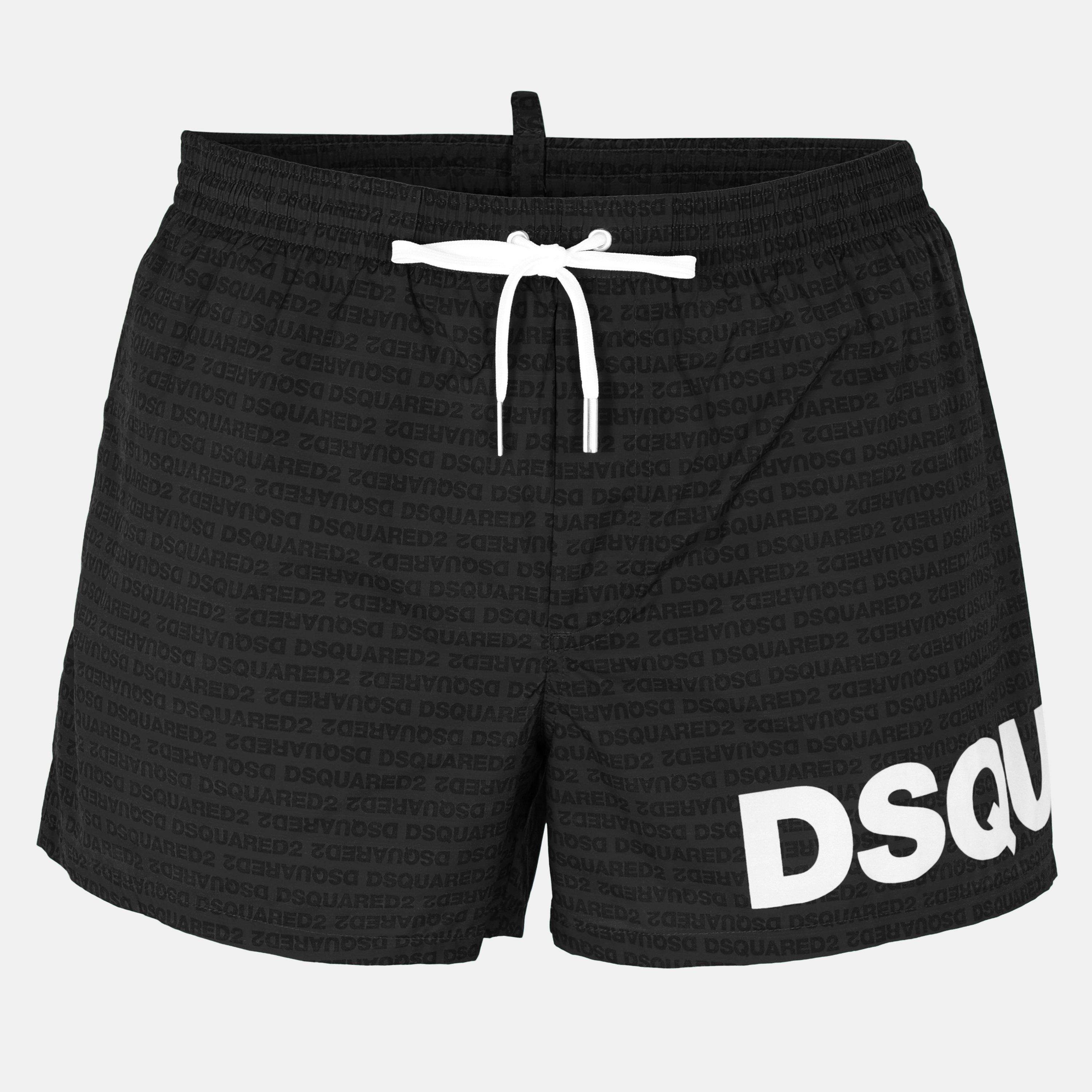 DSquared2 Men's DSQ Heritage Quick Drying Swim Shorts - Black
