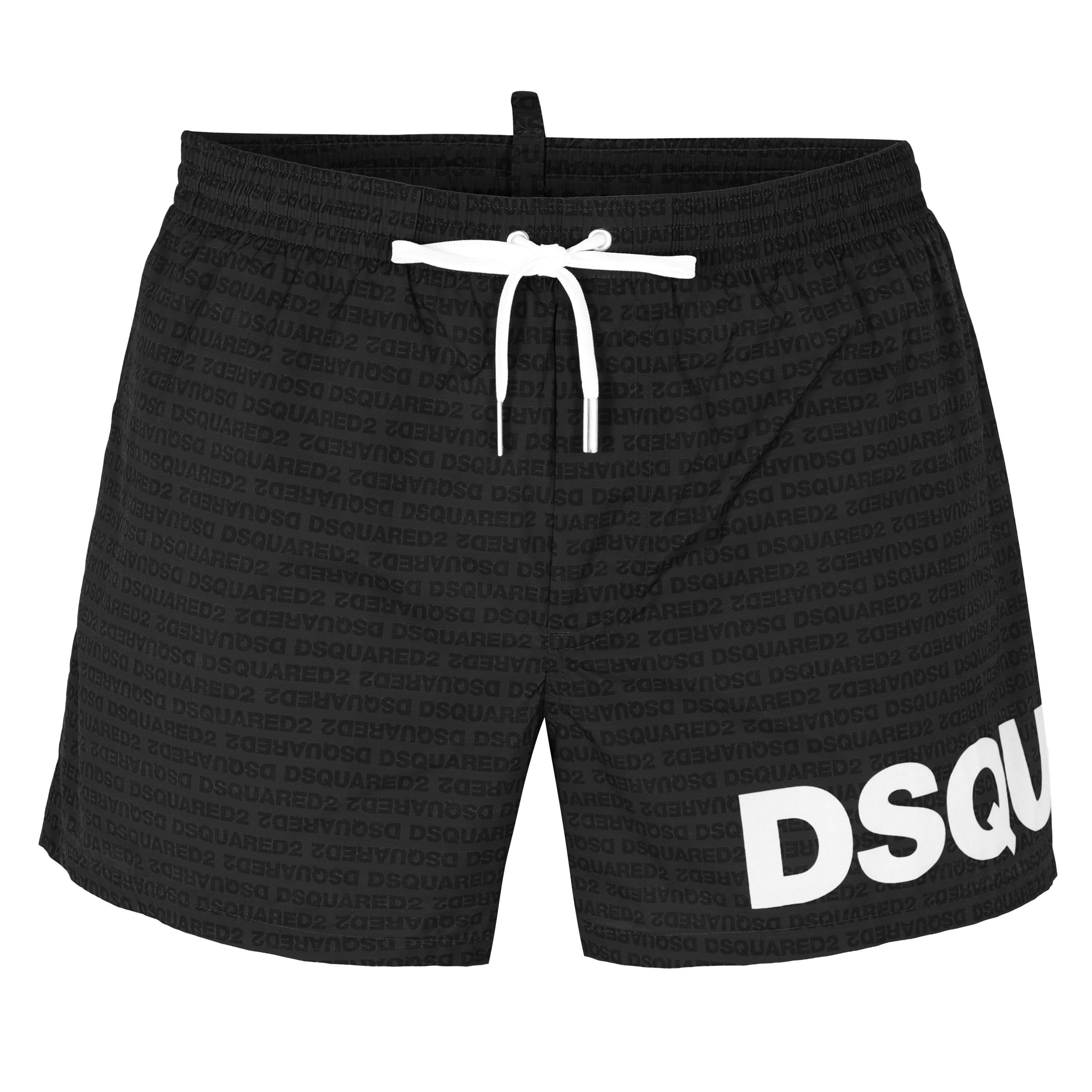 DSquared2 Men's DSQ Heritage Quick Drying Swim Shorts - Black